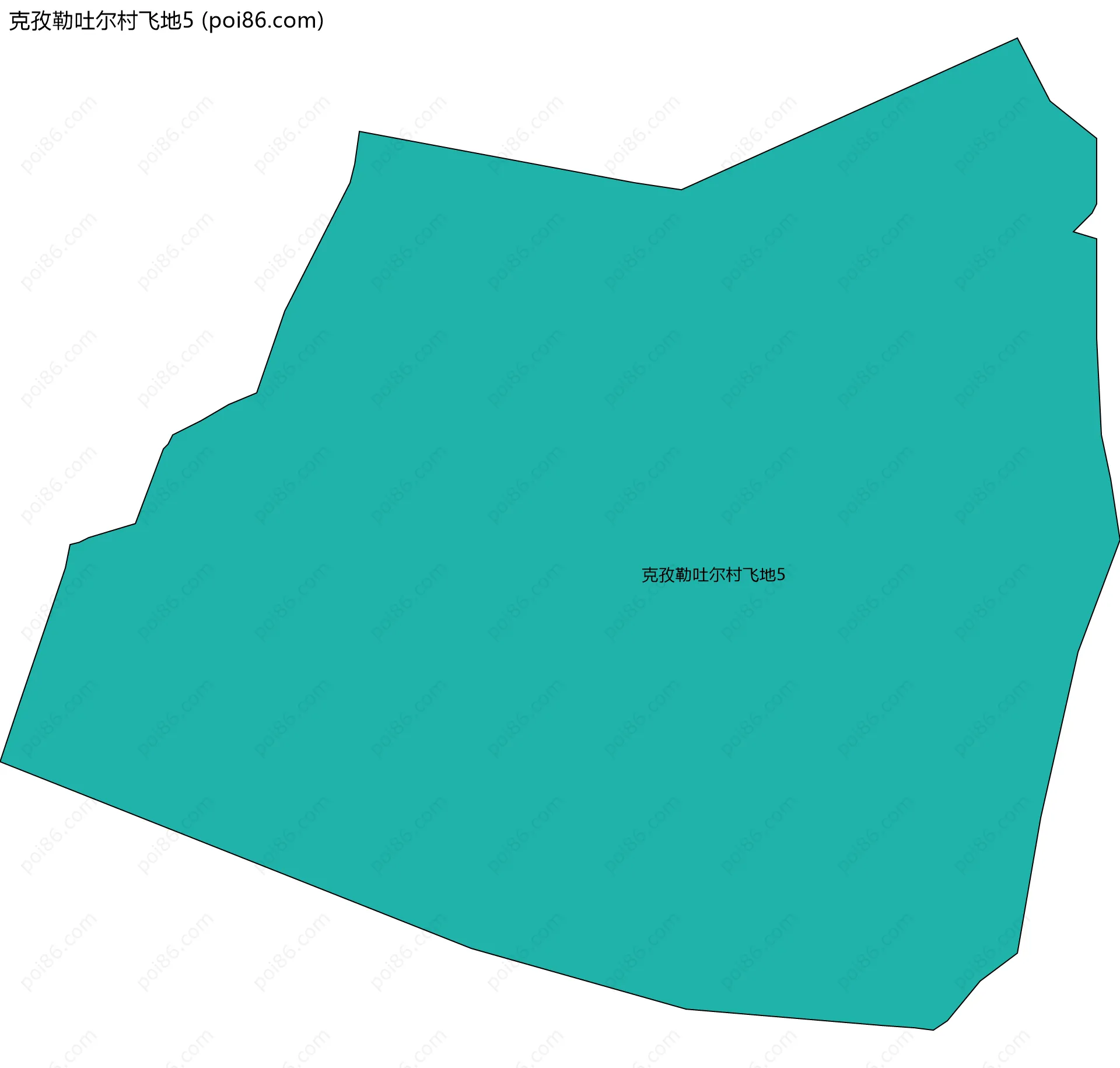 克孜勒吐尔村飞地5边界地图