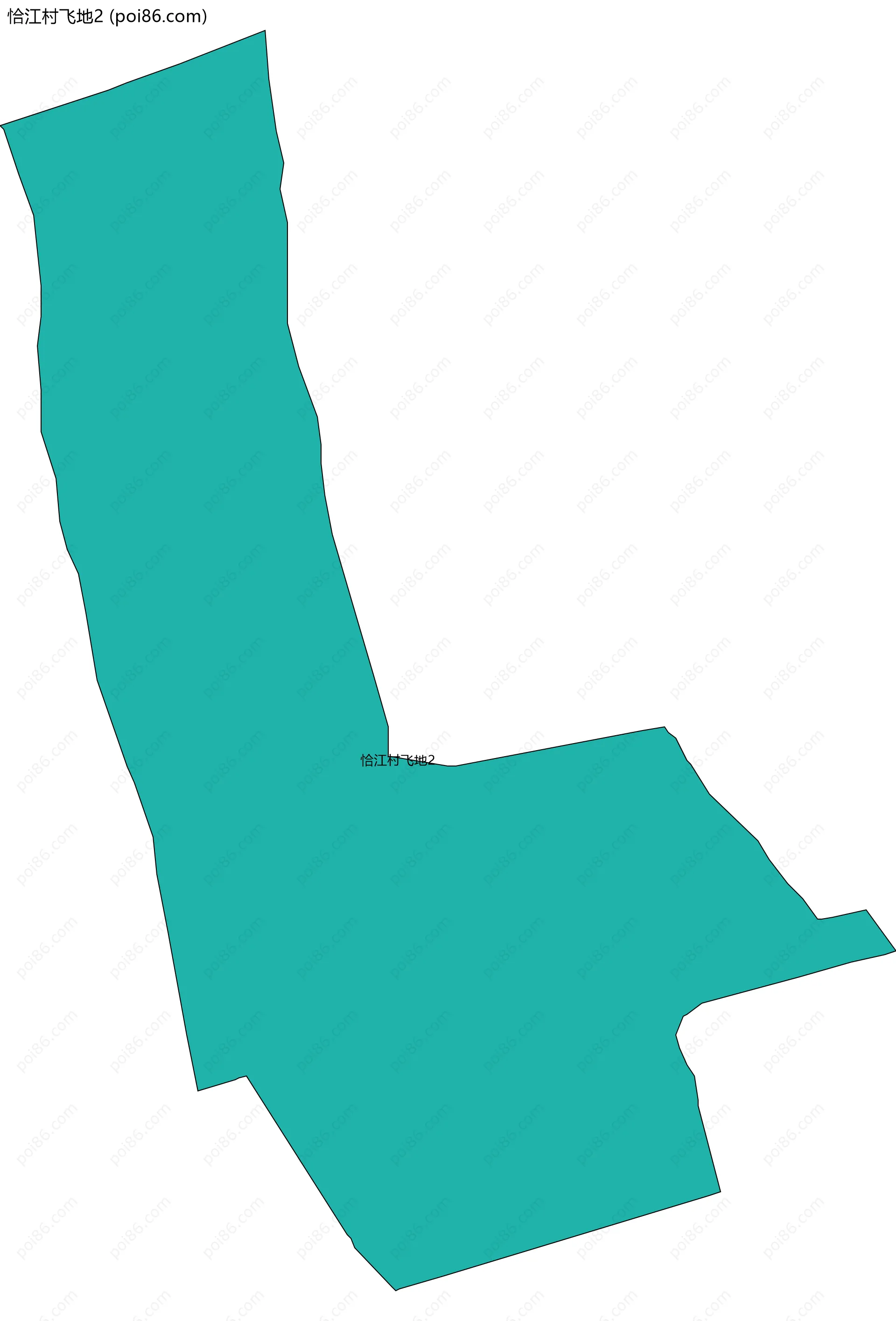 恰江村飞地2边界地图