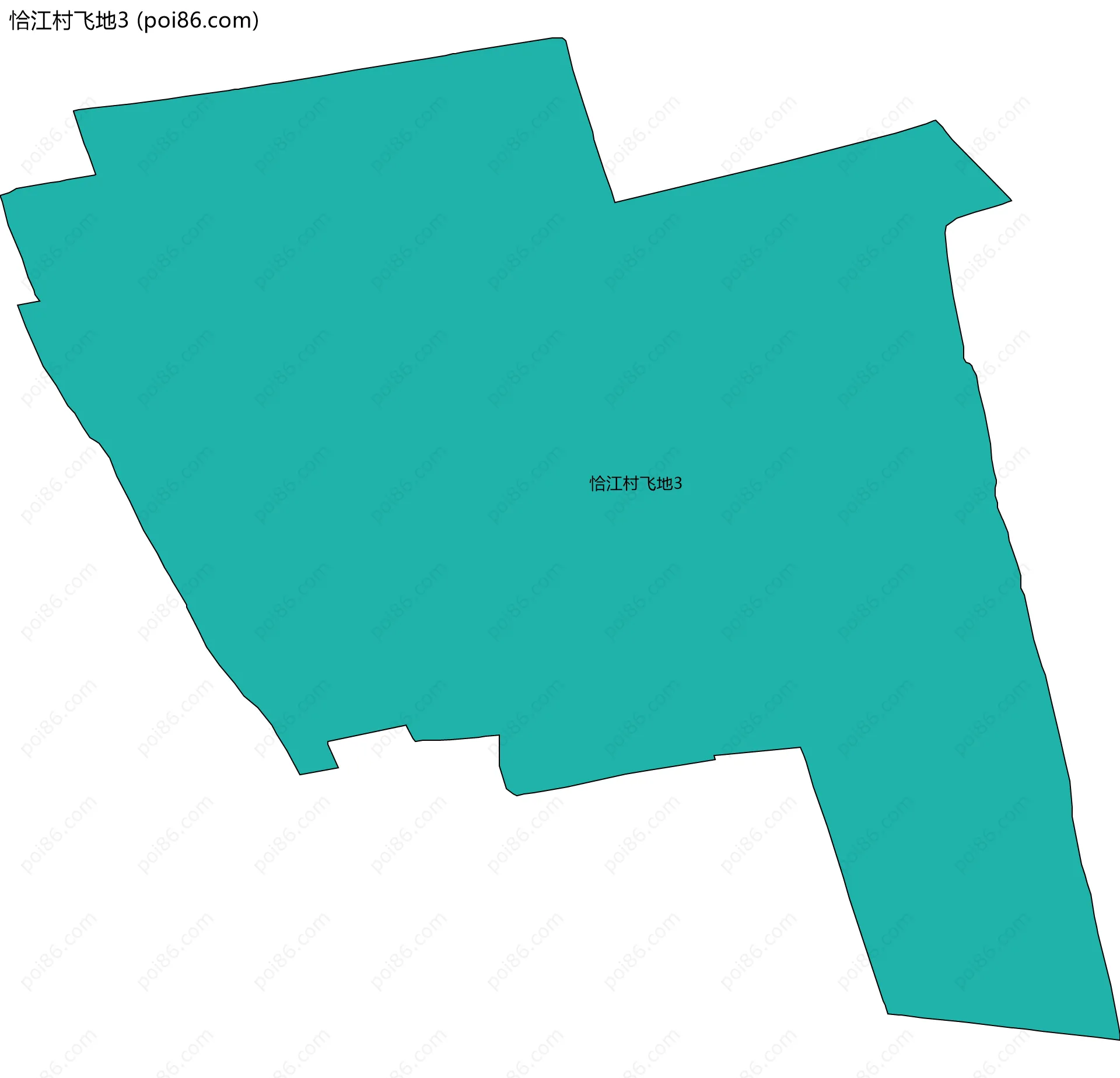 恰江村飞地3边界地图