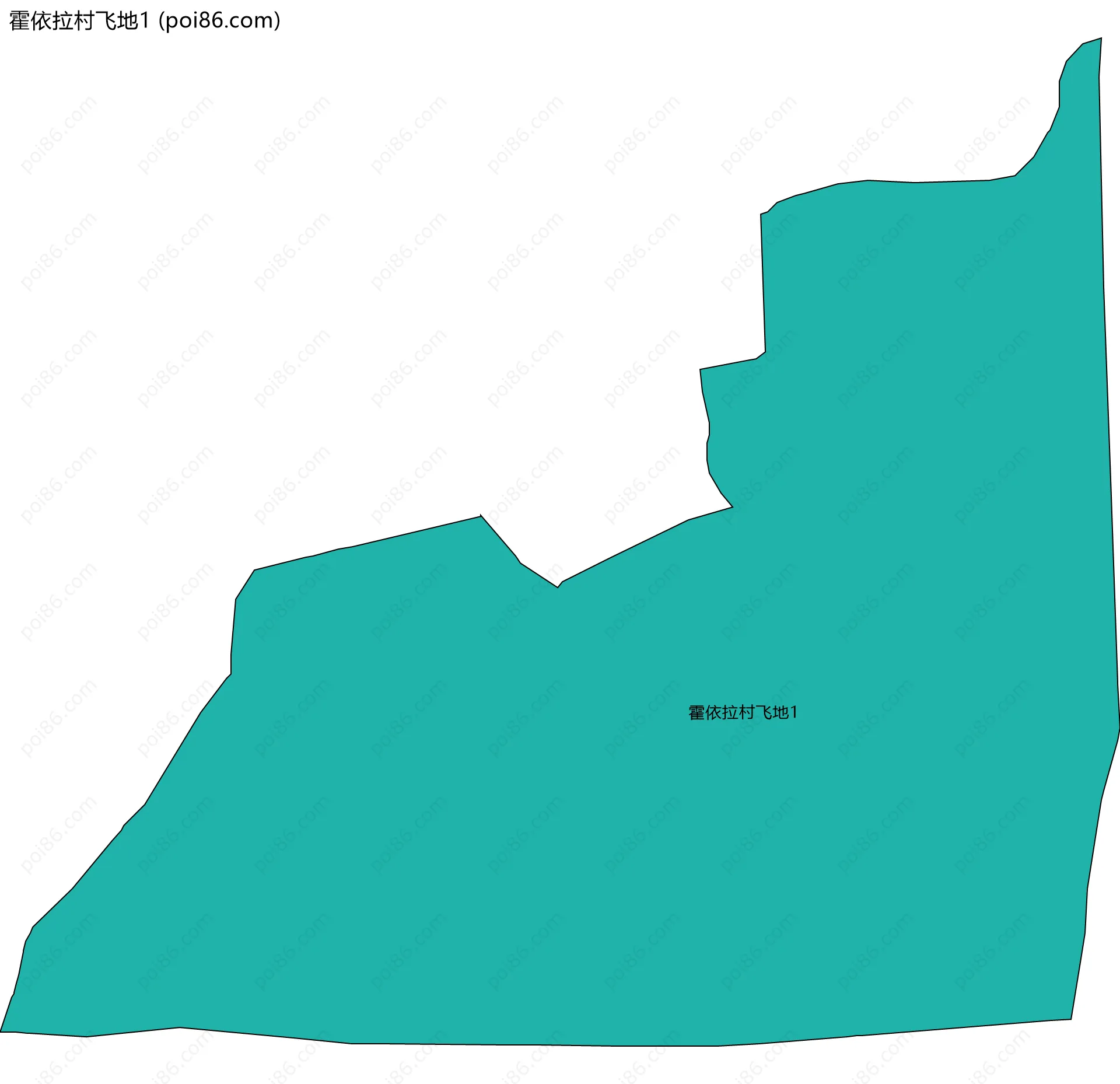 霍依拉村飞地1边界地图