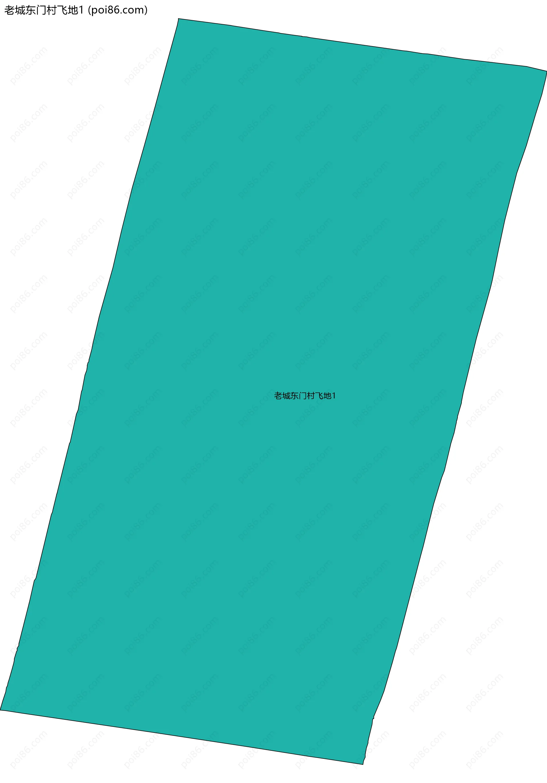 老城东门村飞地1边界地图