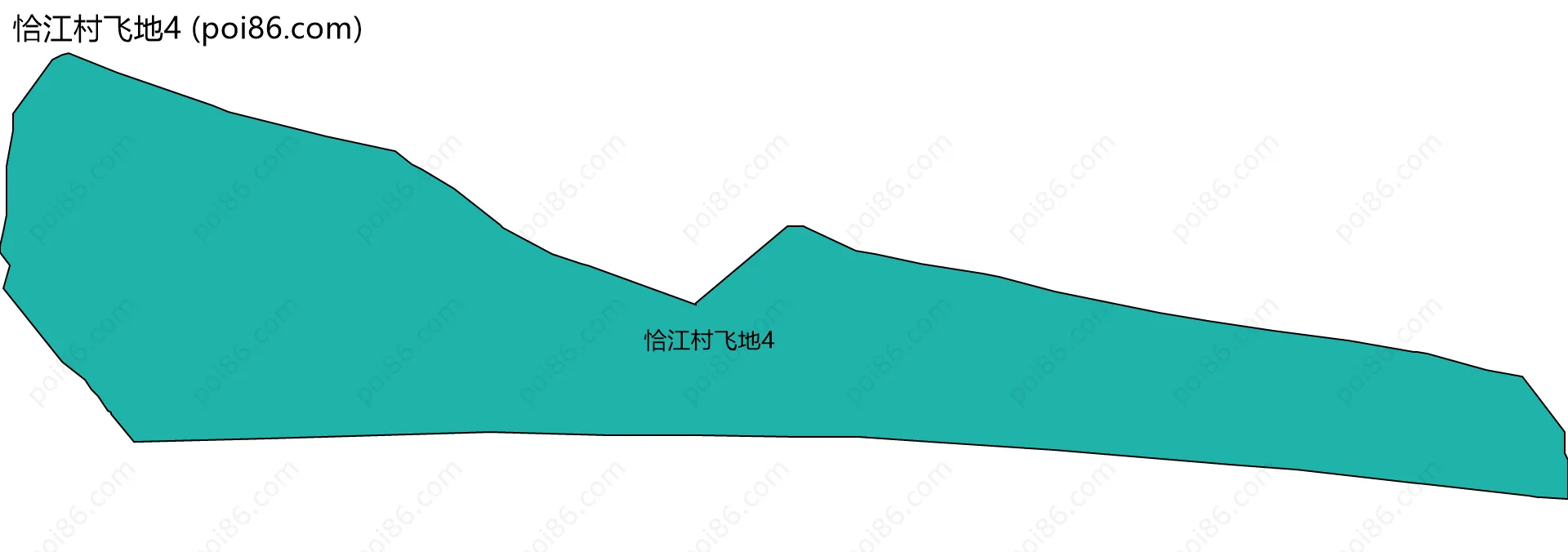 恰江村飞地4边界地图