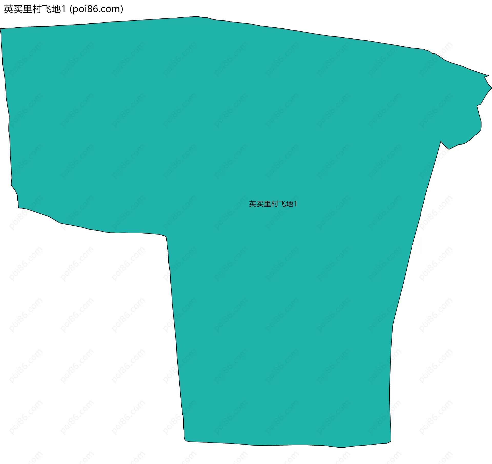 英买里村飞地1边界地图