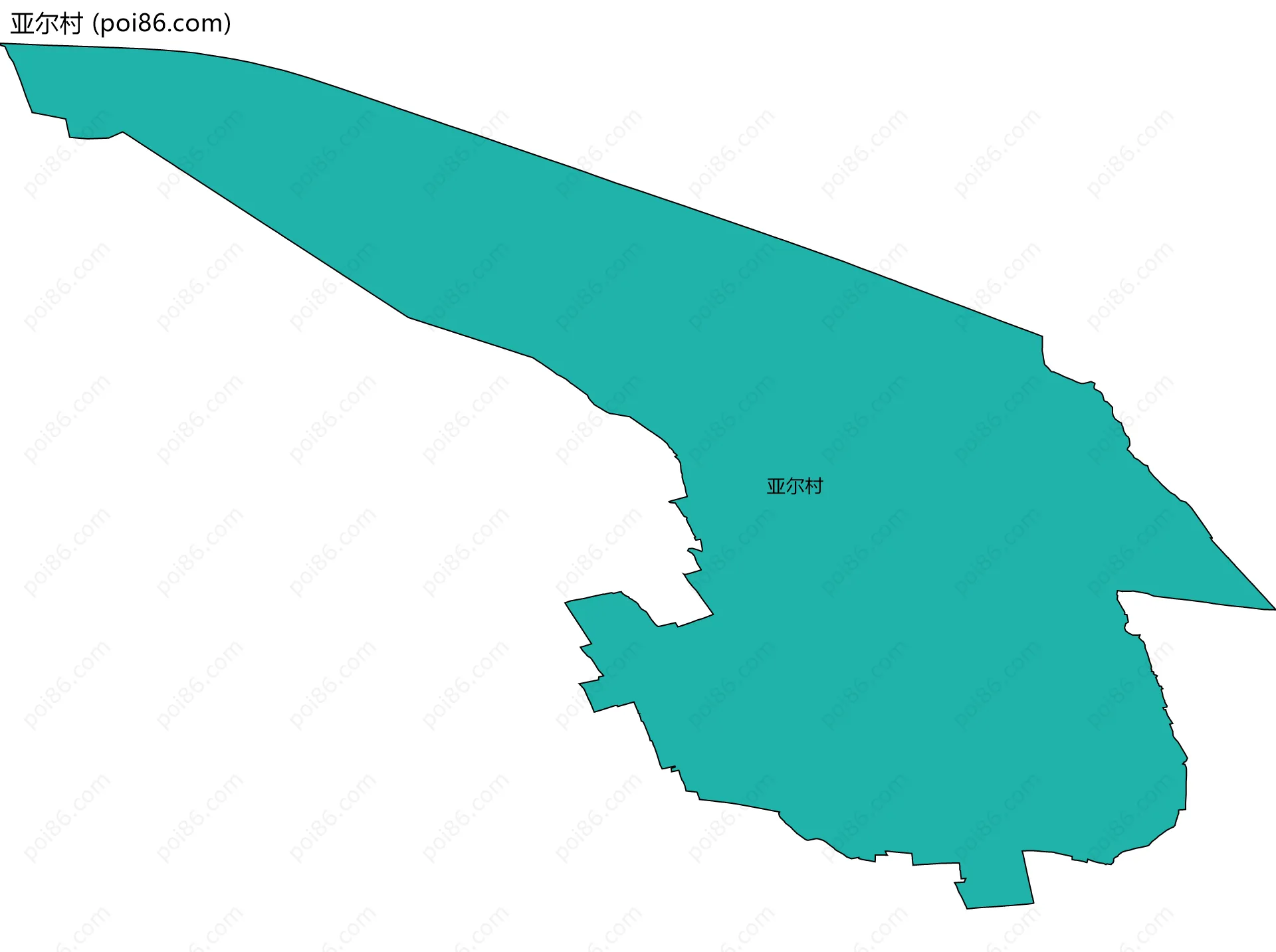 亚尔村边界地图