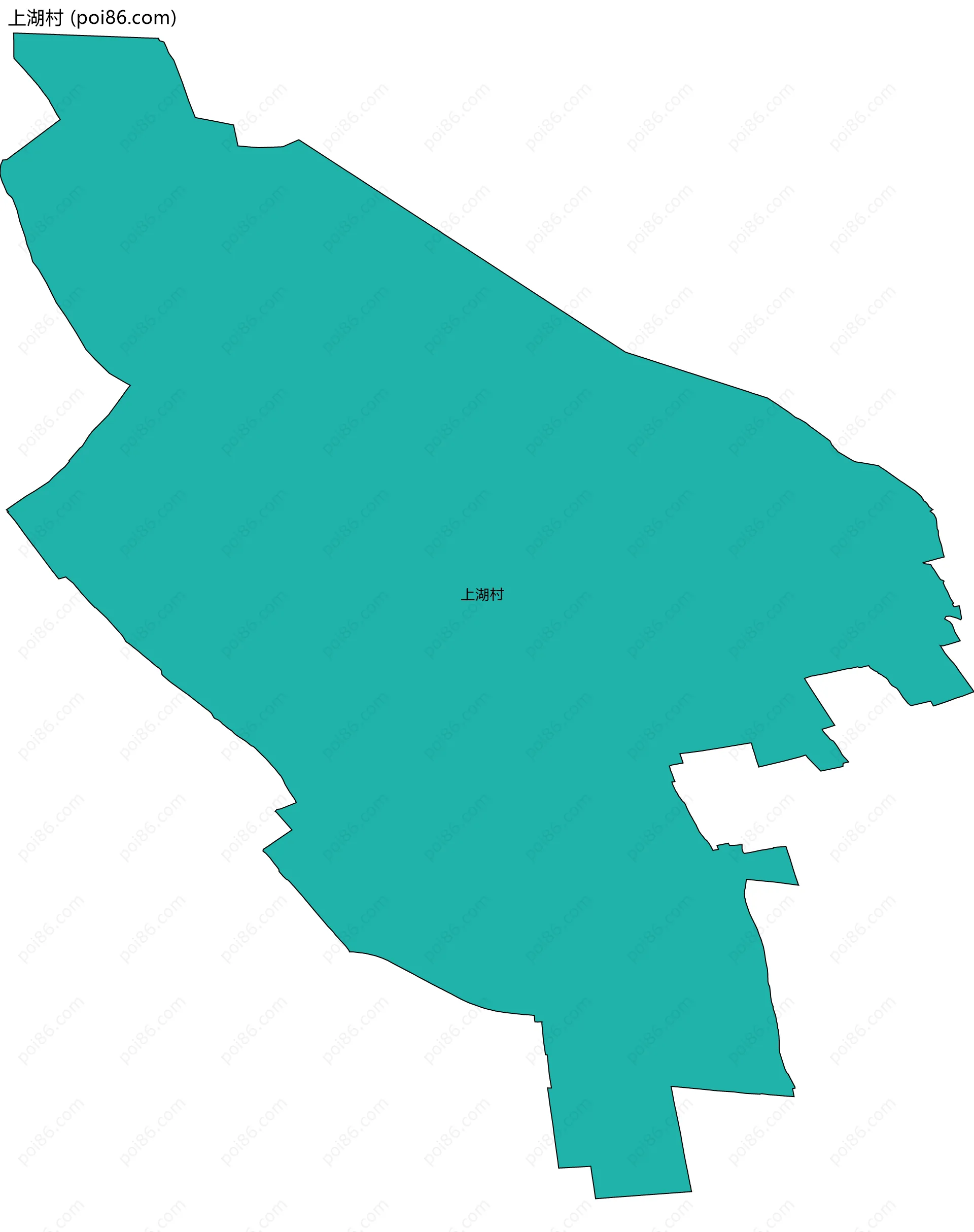 上湖村边界地图