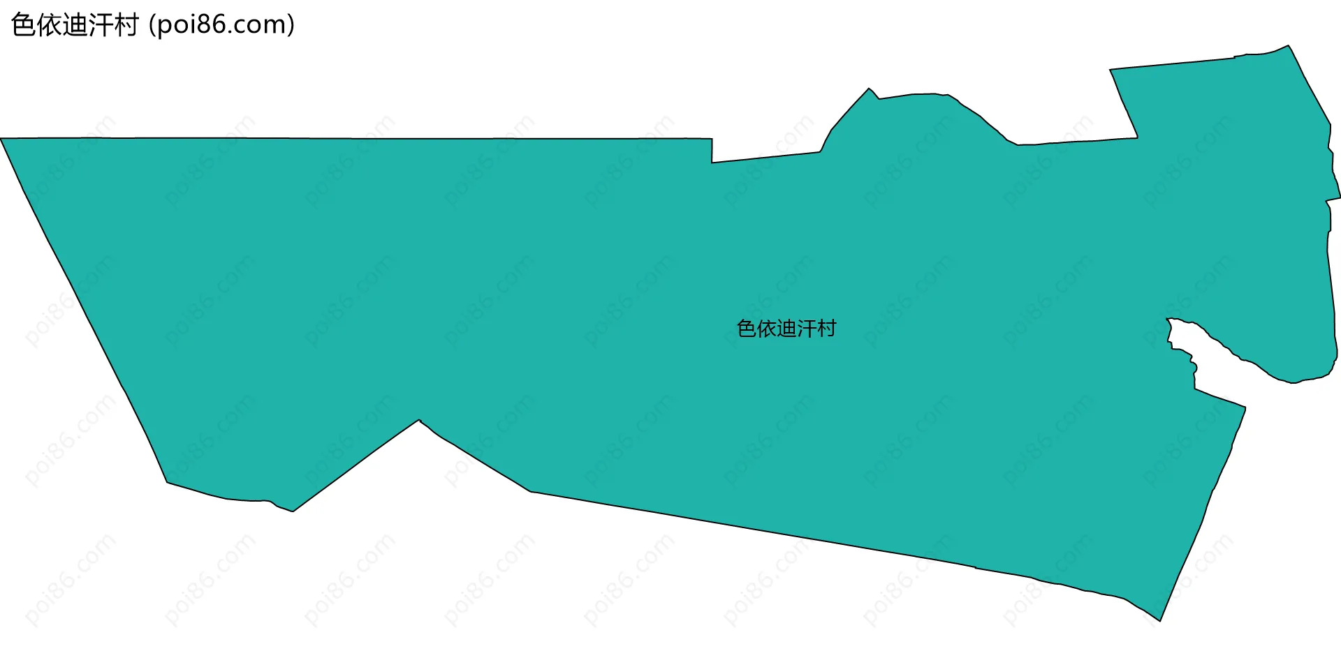 色依迪汗村边界地图