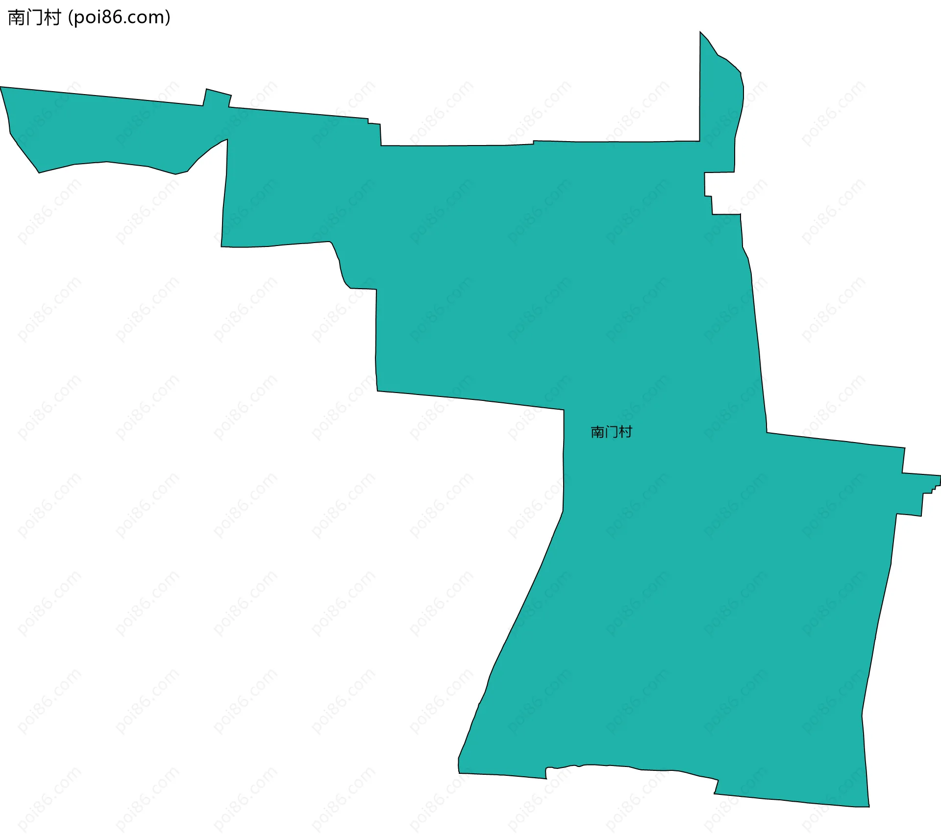 南门村边界地图