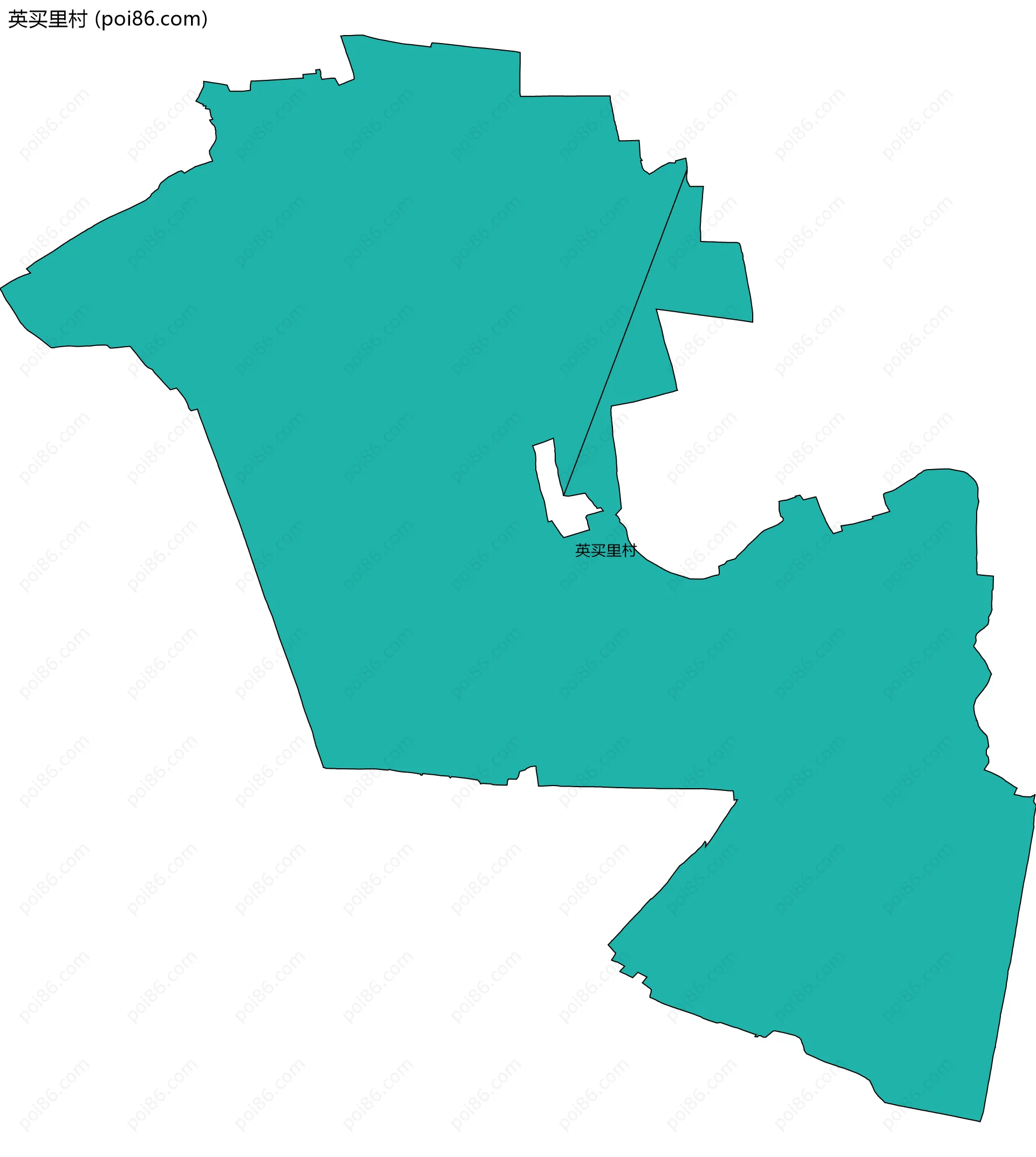 英买里村边界地图