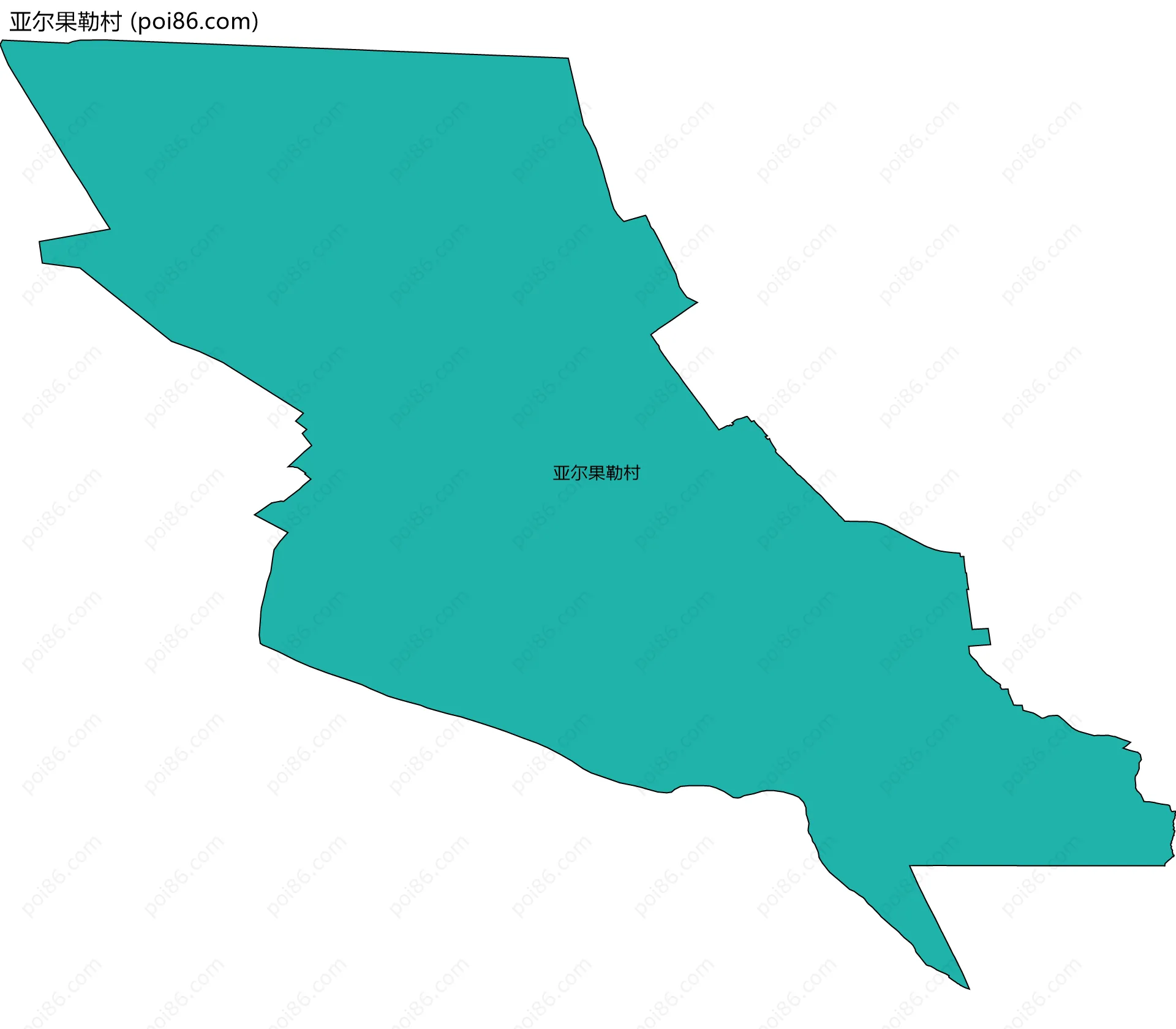 亚尔果勒村边界地图