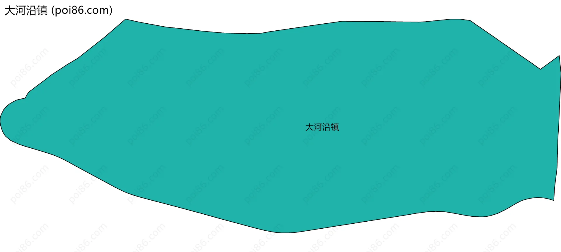 大河沿镇边界地图