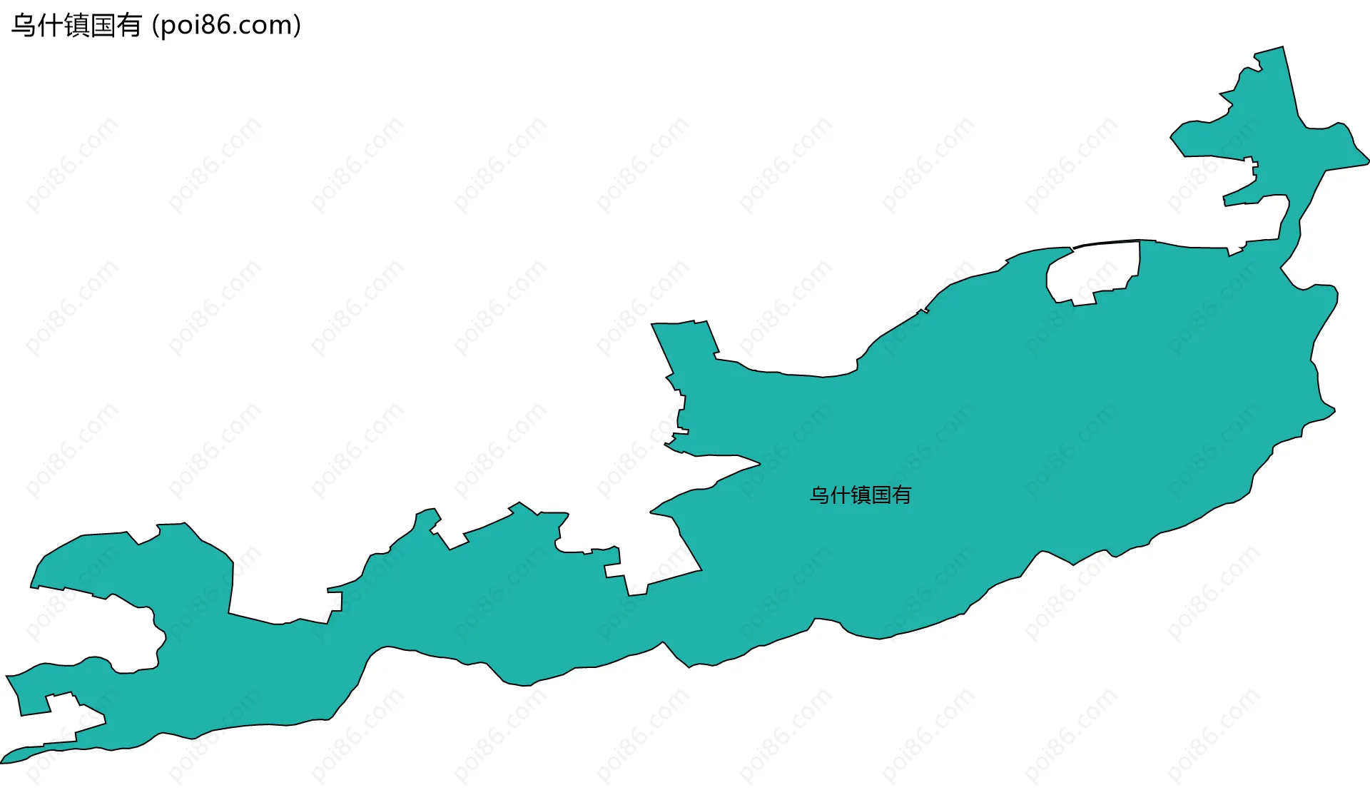 乌什镇国有边界地图