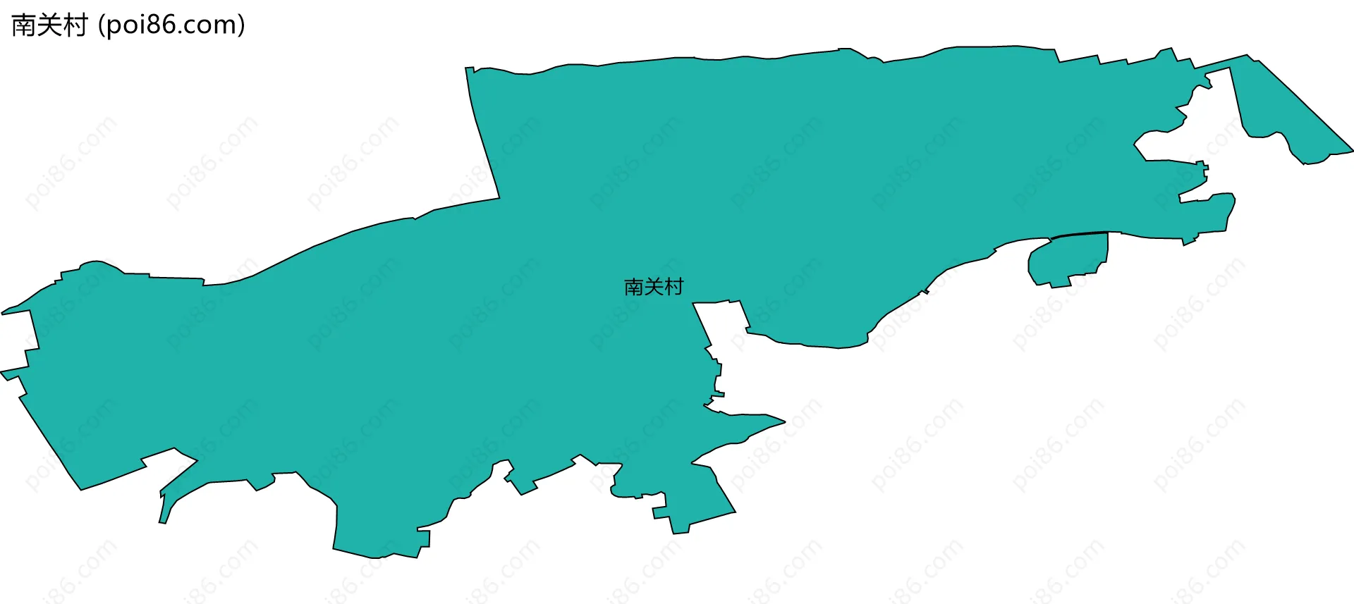 南关村边界地图