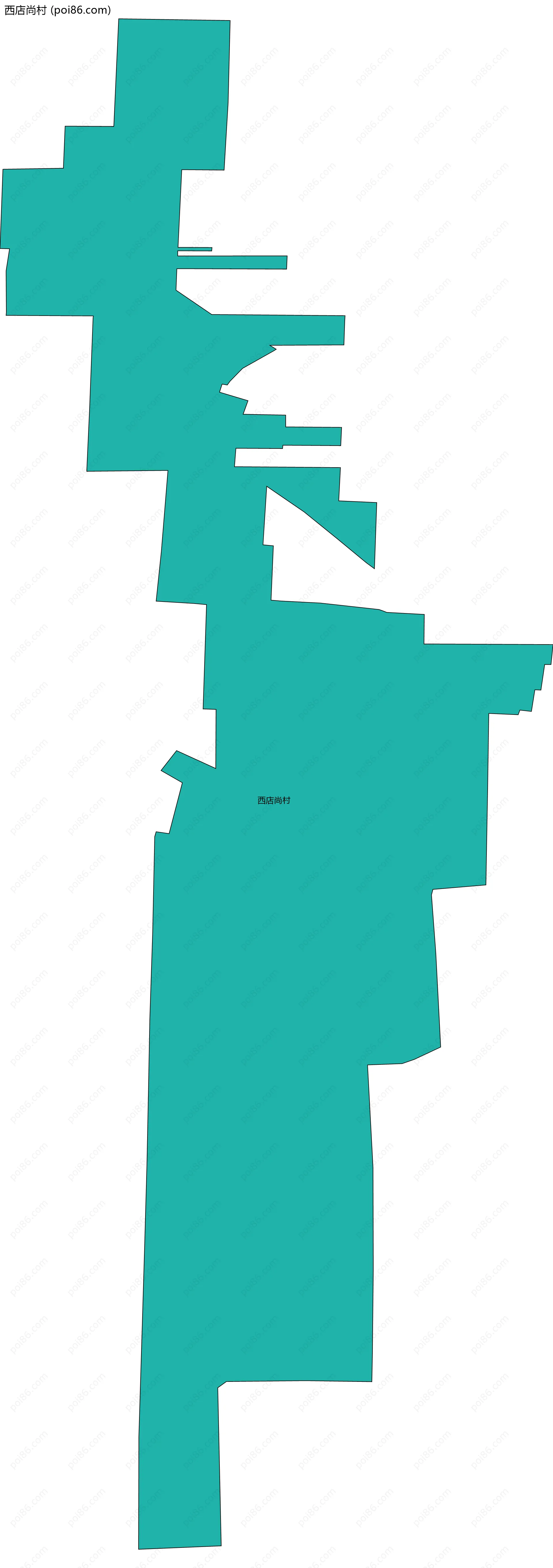 西店尚村边界地图