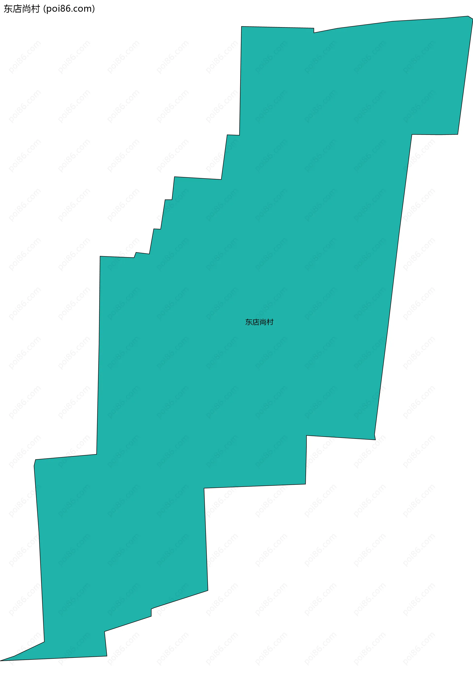 东店尚村边界地图
