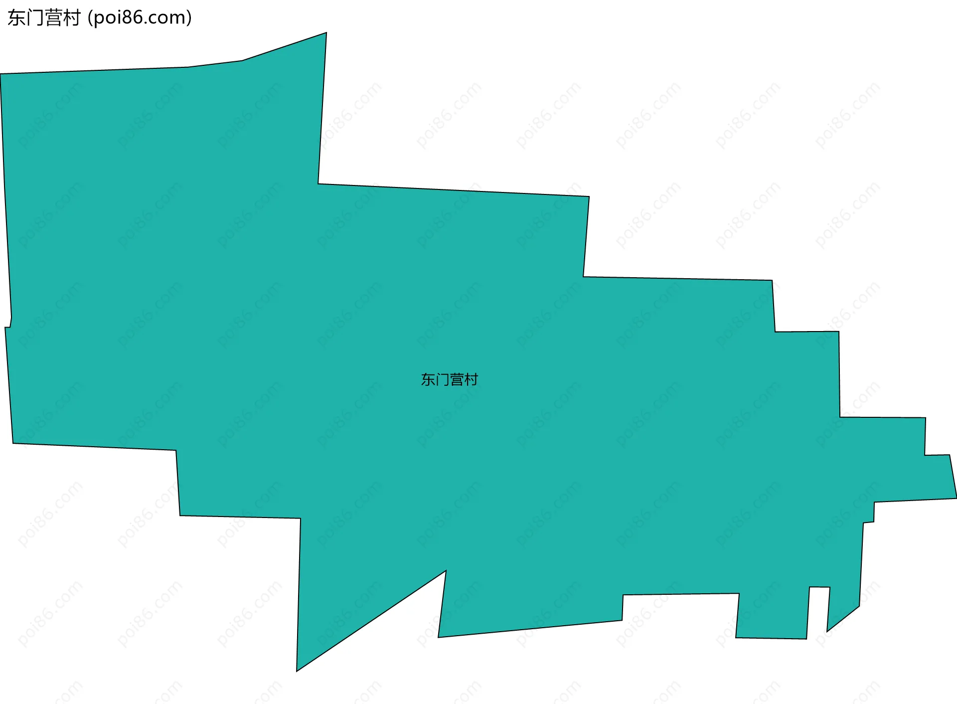 东门营村边界地图