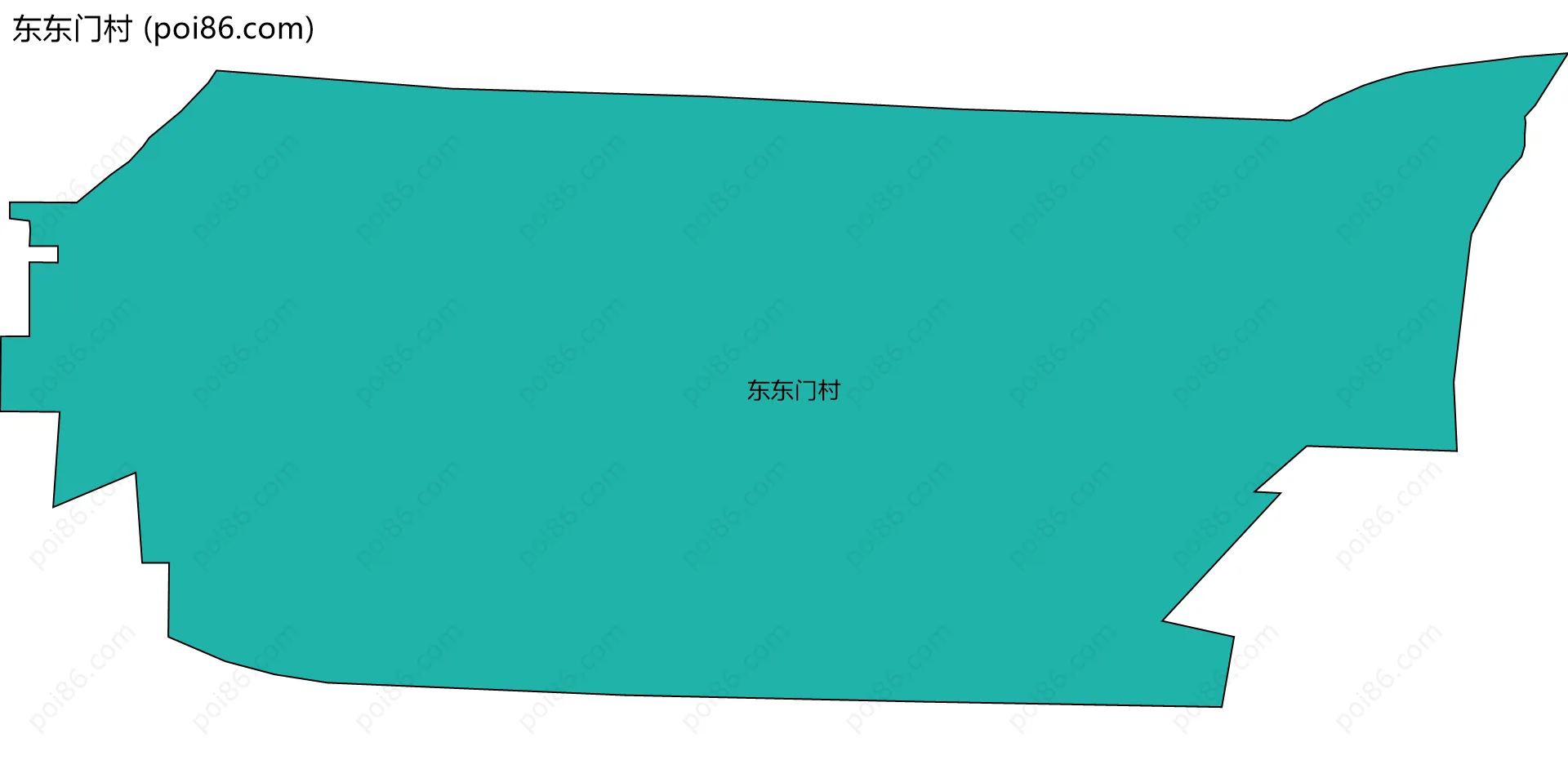 东东门村边界地图