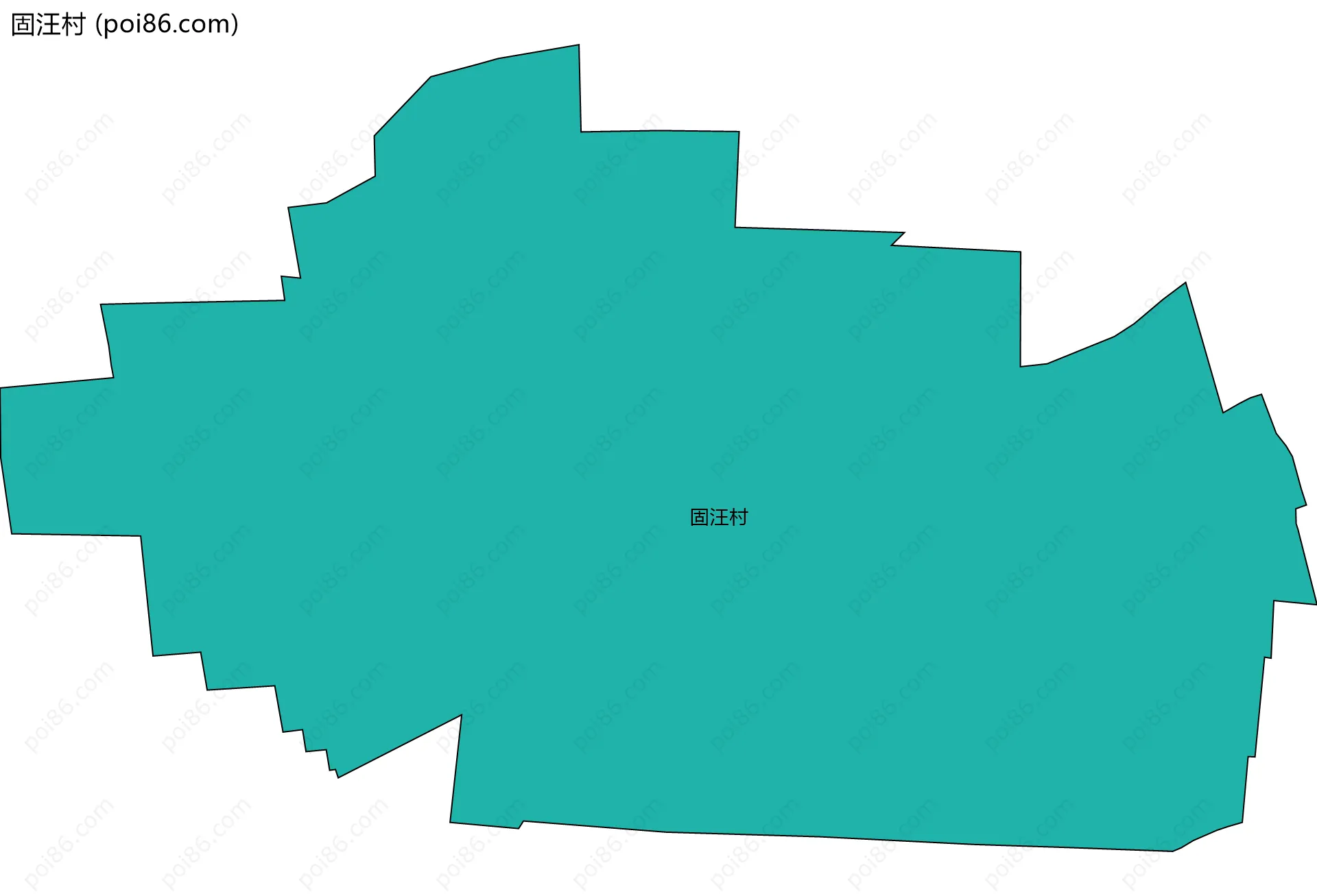 固汪村边界地图