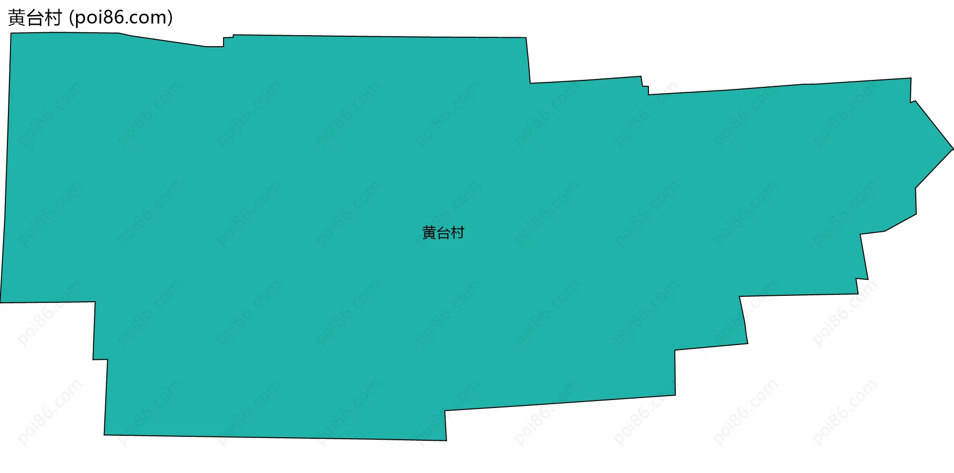 黄台村边界地图