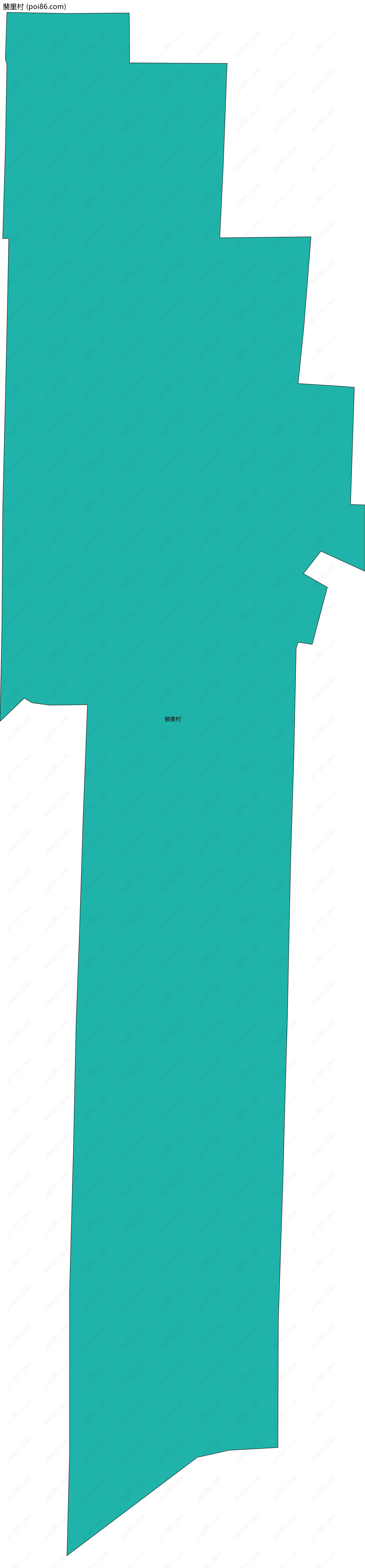 裴里村边界地图