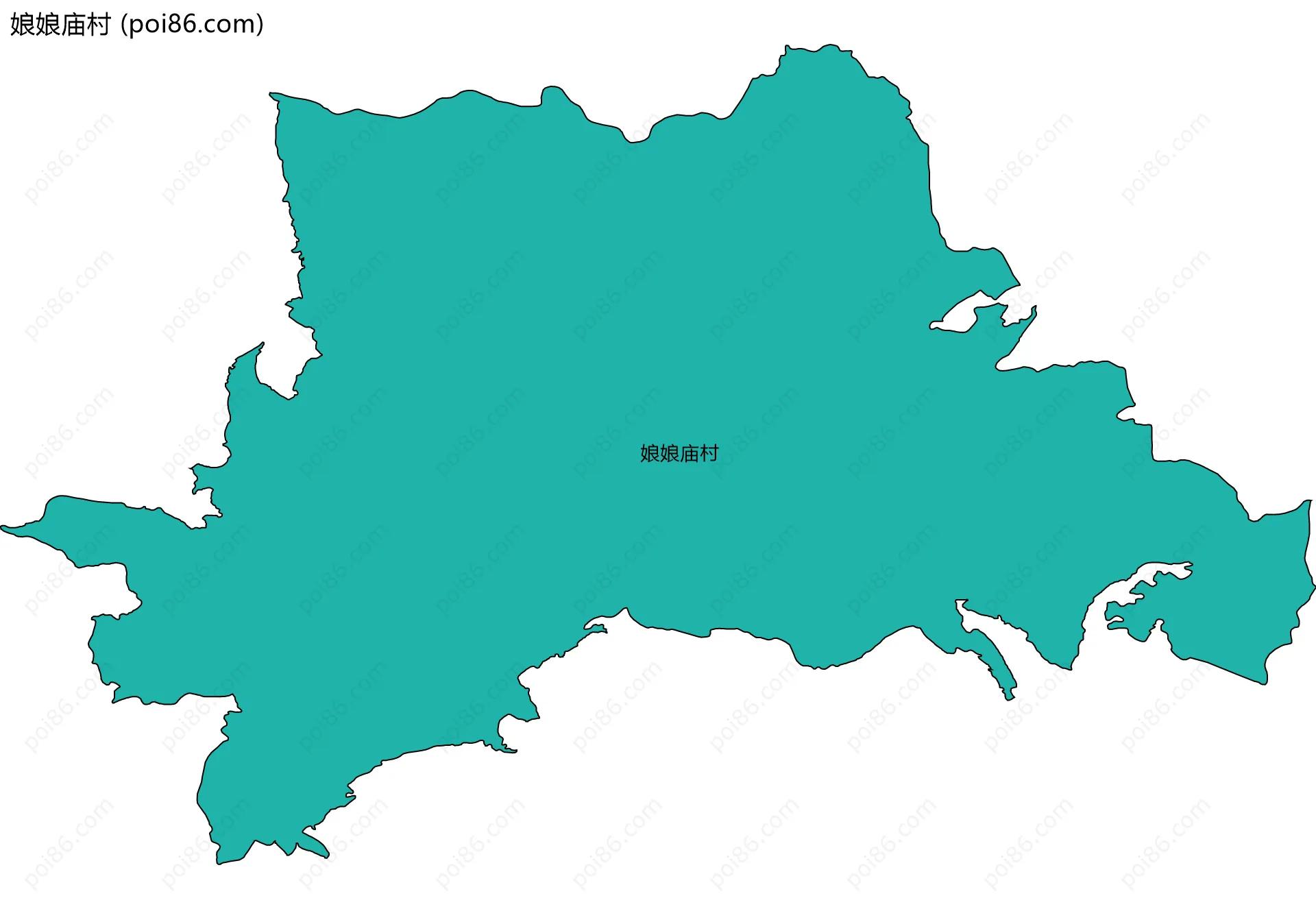 娘娘庙村边界地图
