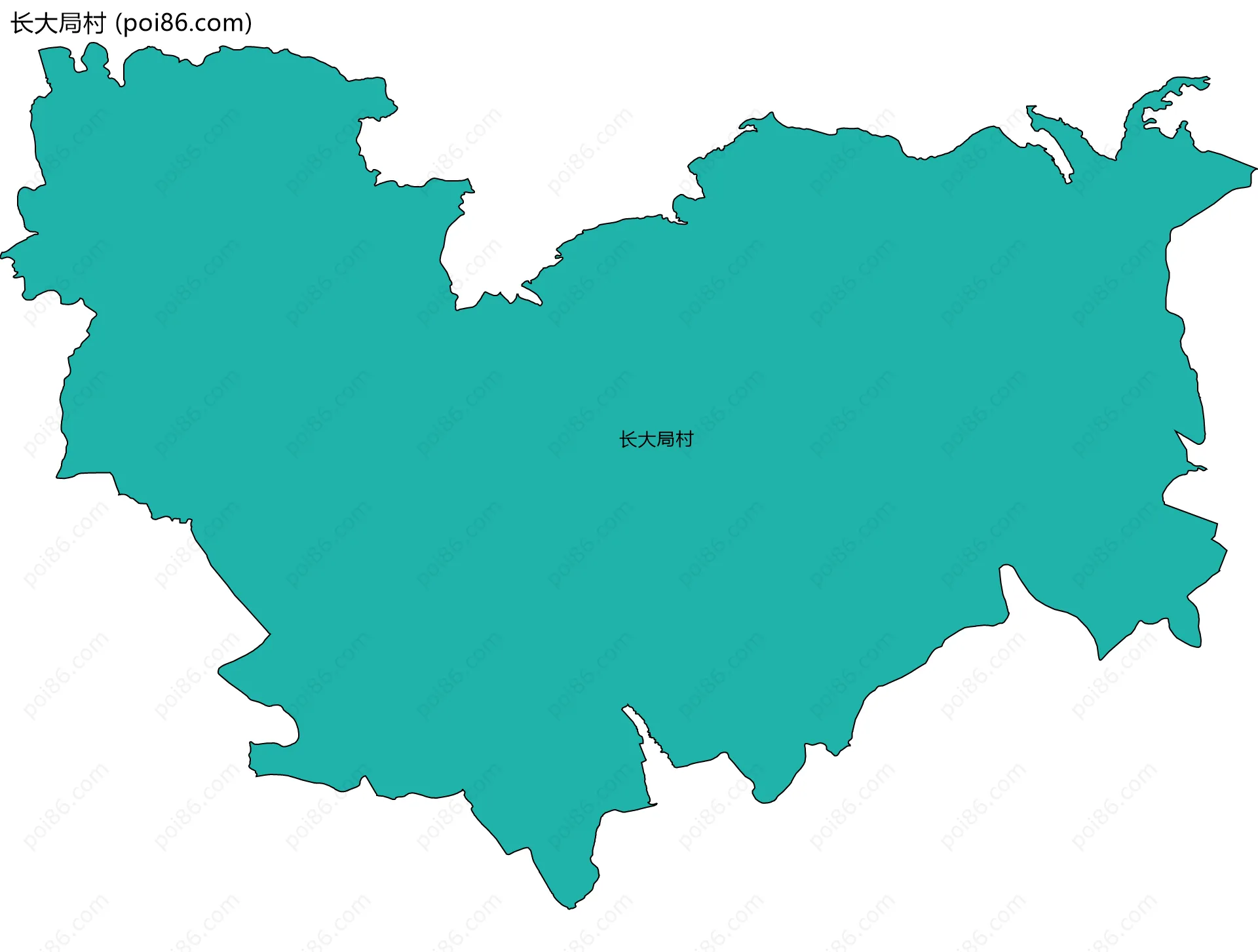 长大局村边界地图