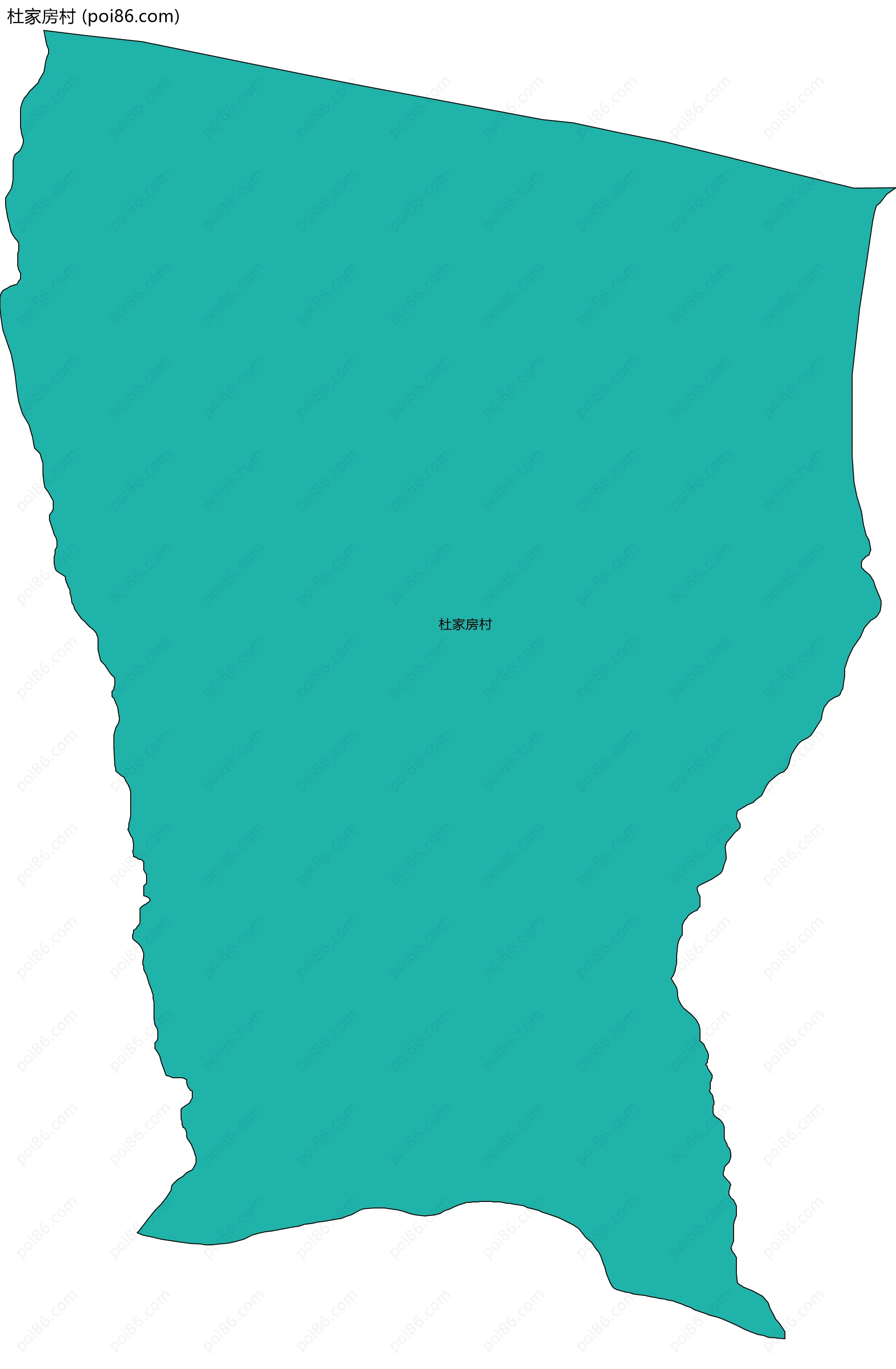 杜家房村边界地图