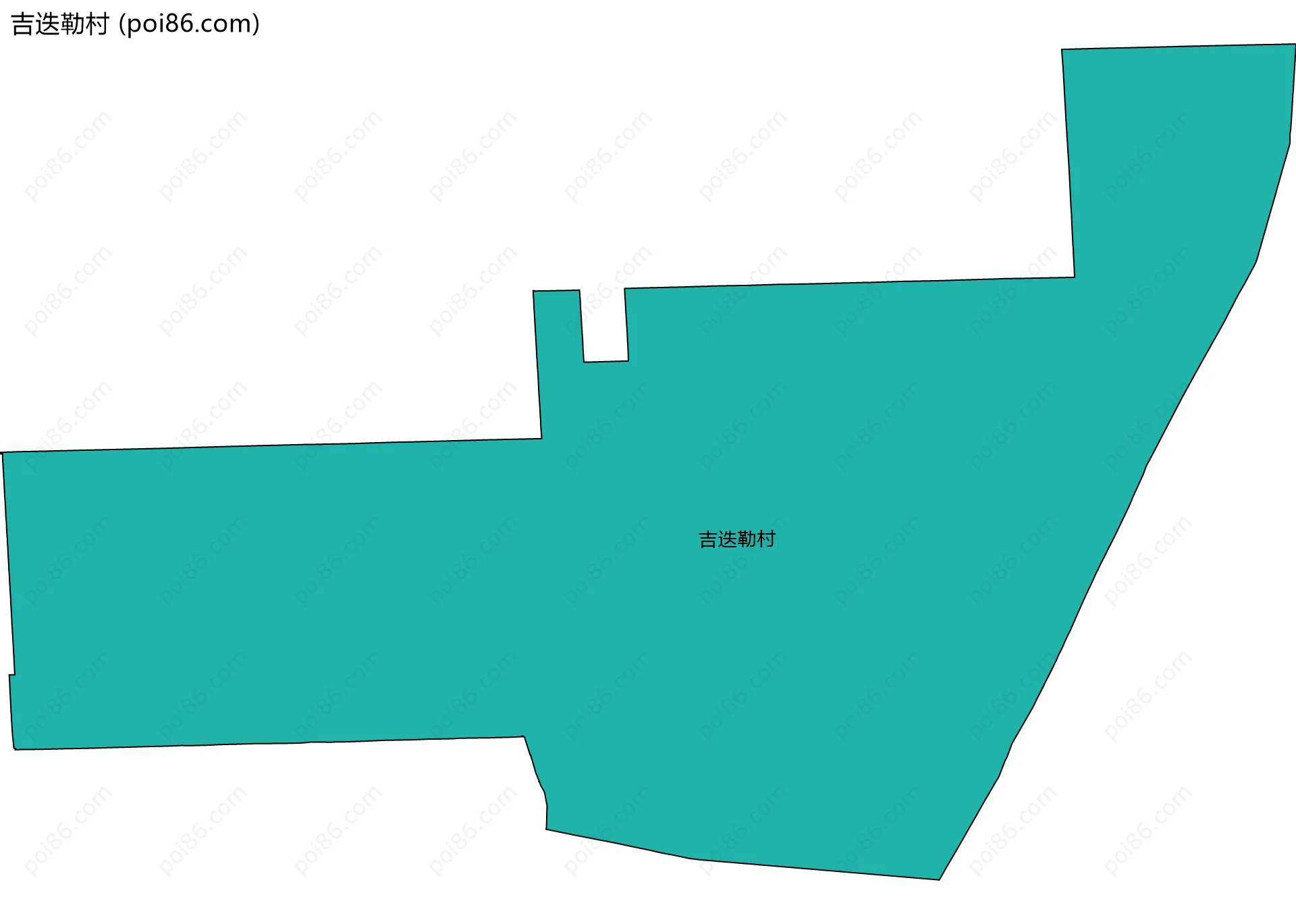 吉迭勒村边界地图