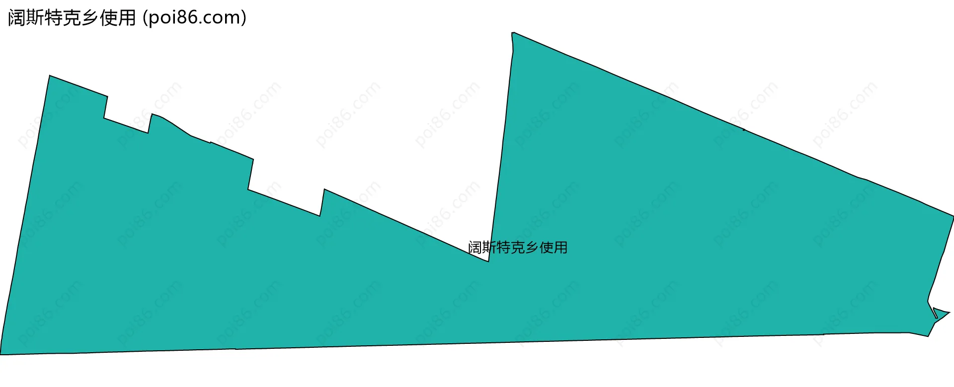 阔斯特克乡使用边界地图