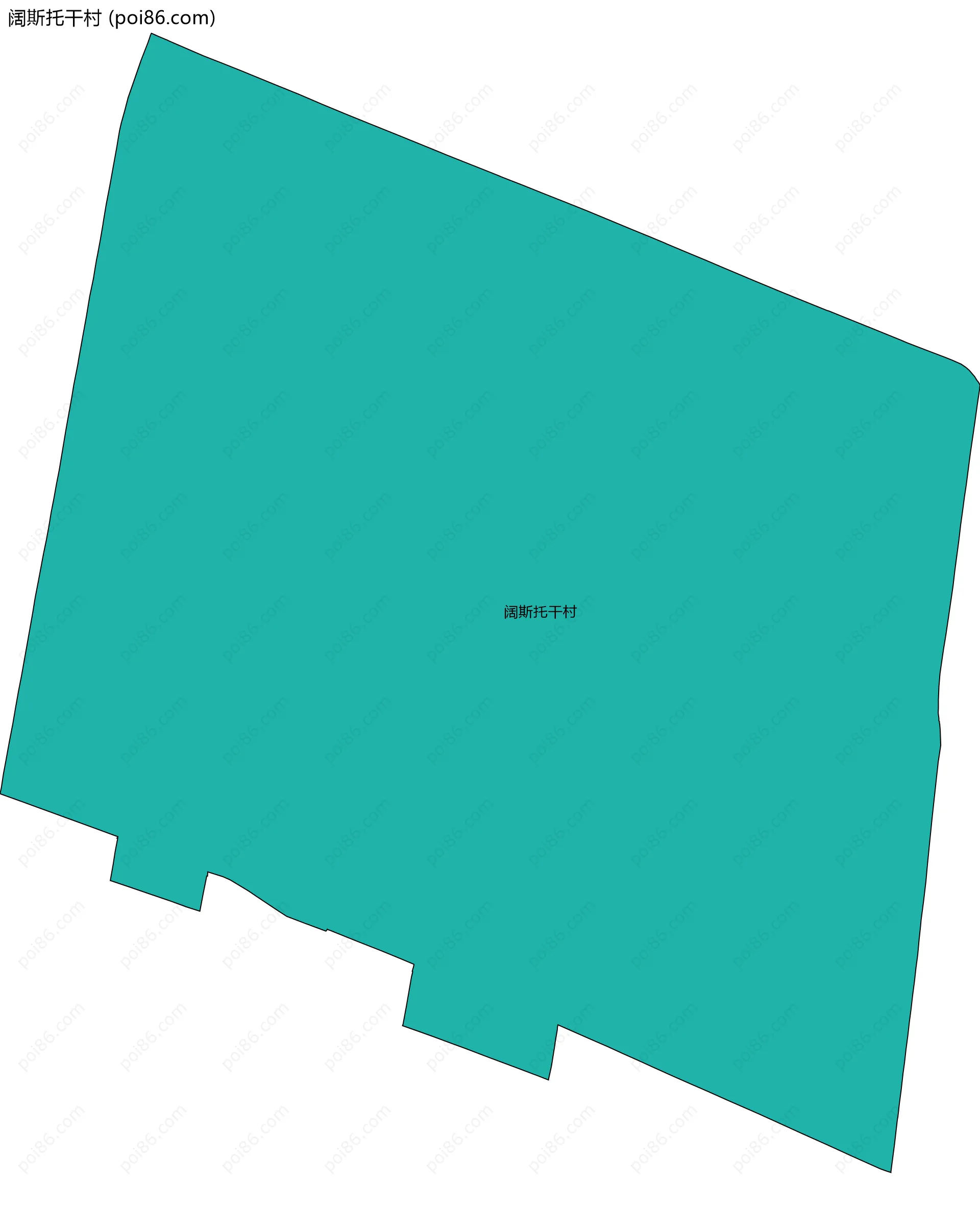 阔斯托干村边界地图