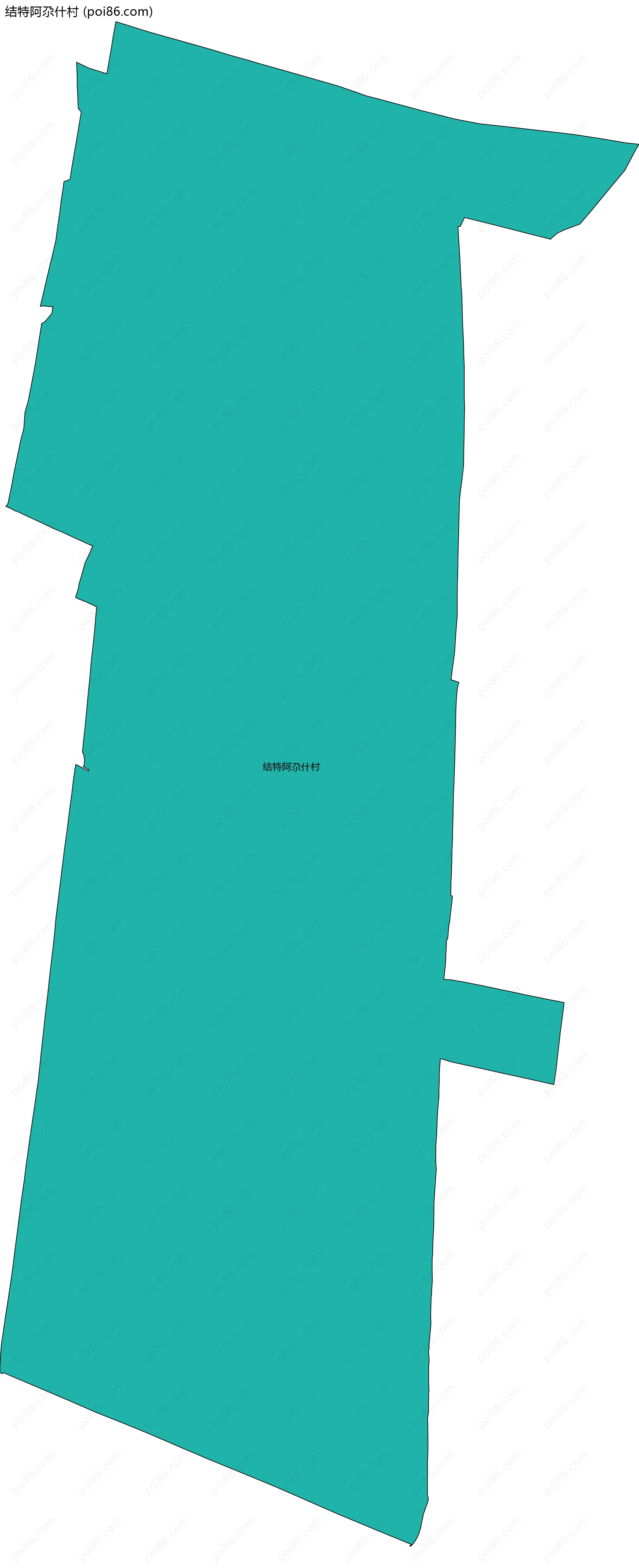 结特阿尕什村边界地图
