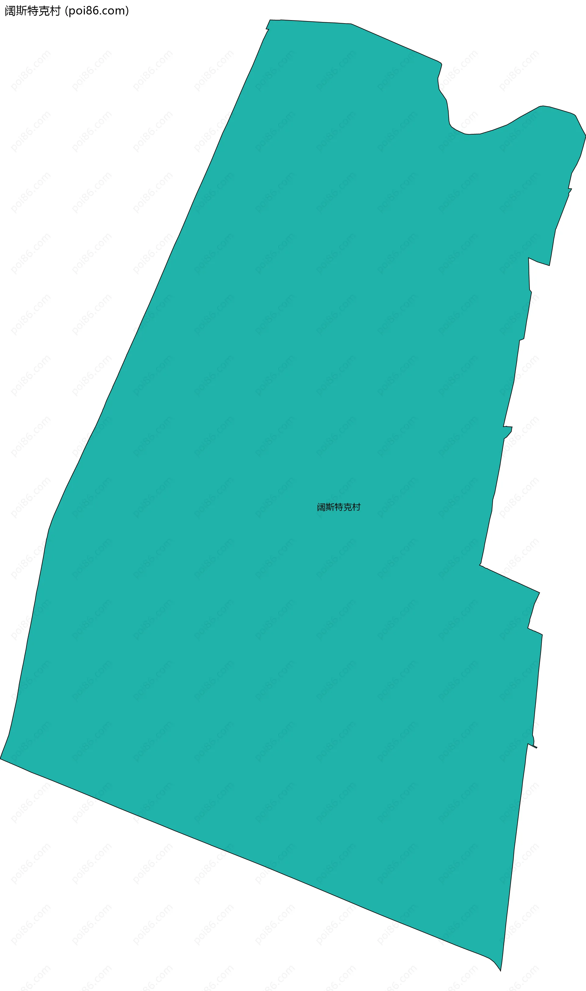 阔斯特克村边界地图