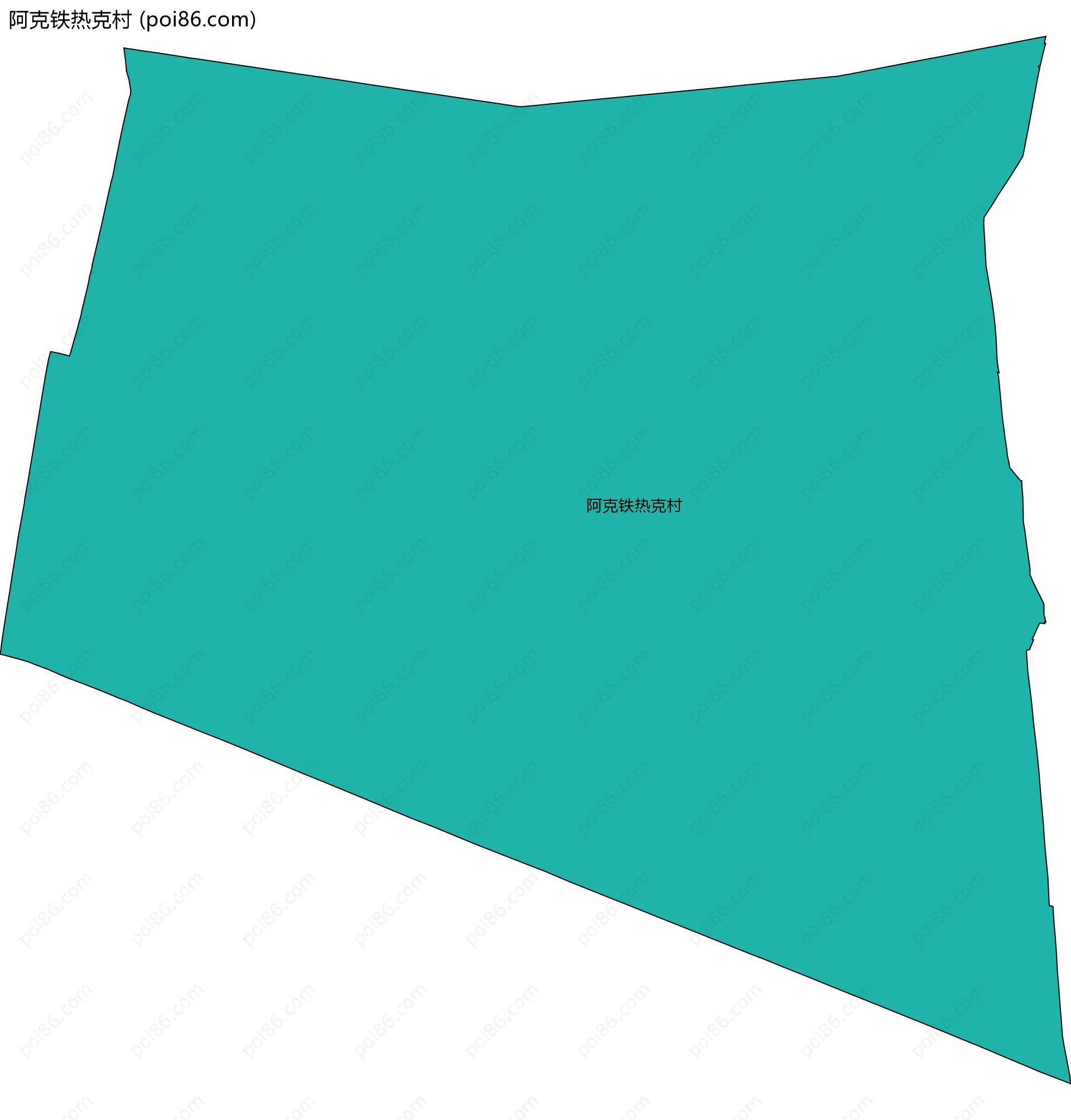 阿克铁热克村边界地图