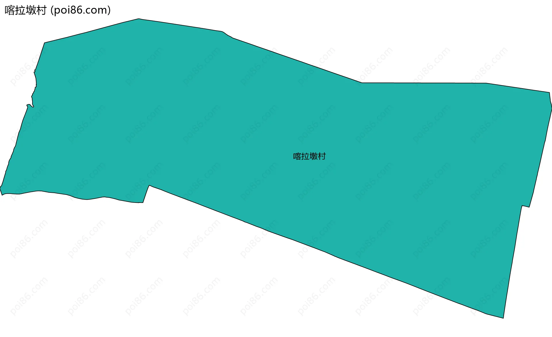 喀拉墩村边界地图