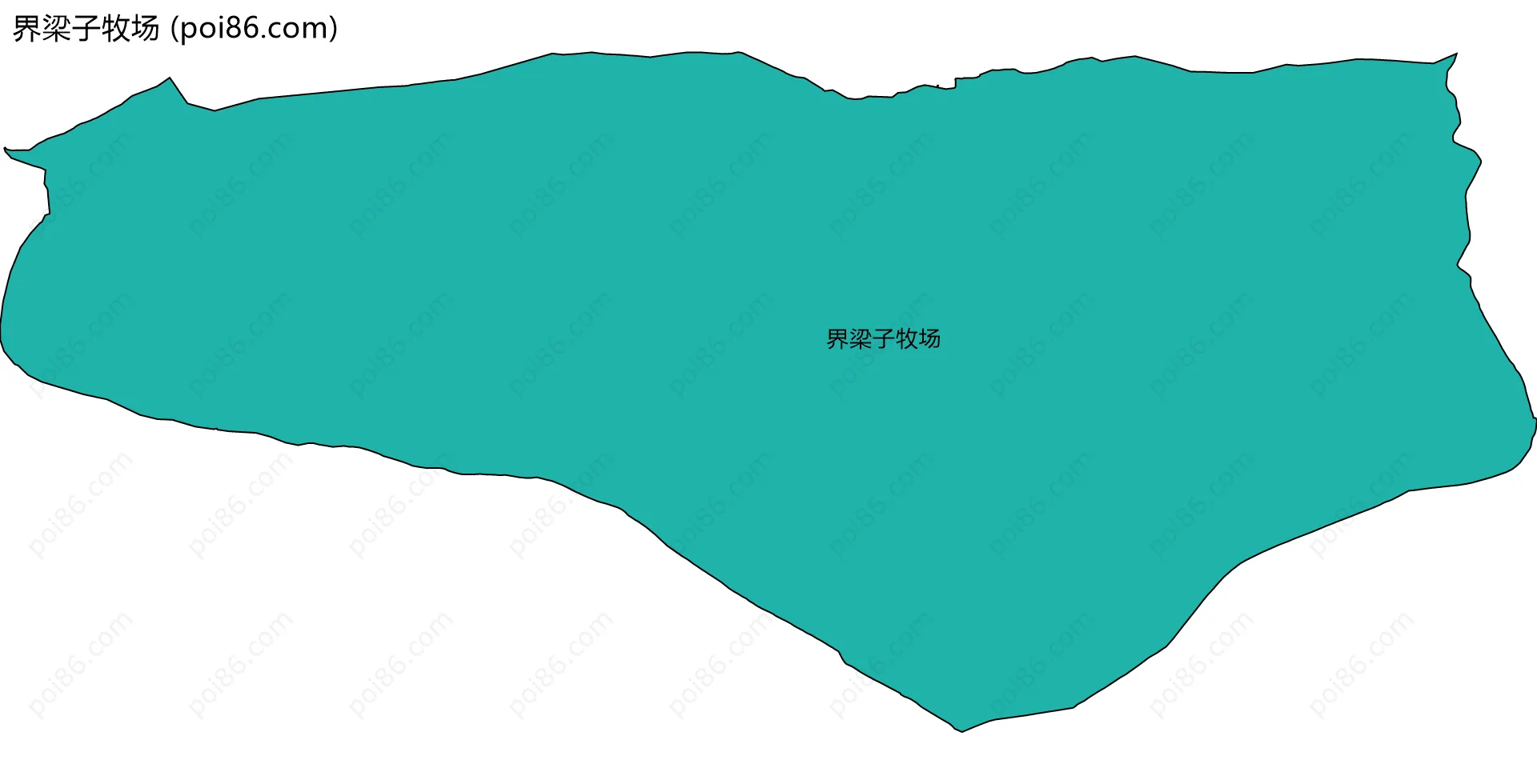 界梁子牧场边界地图