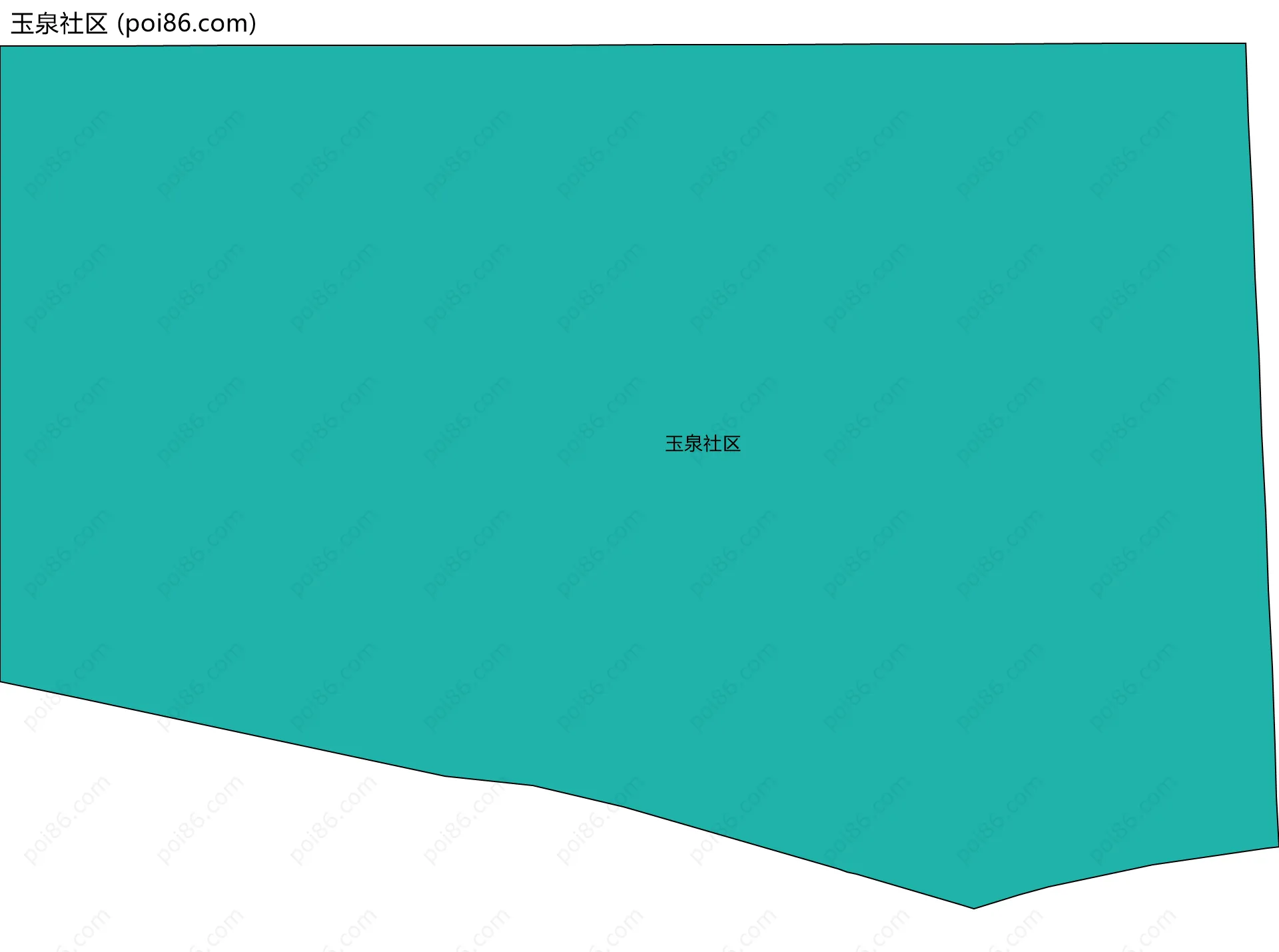 玉泉社区边界地图