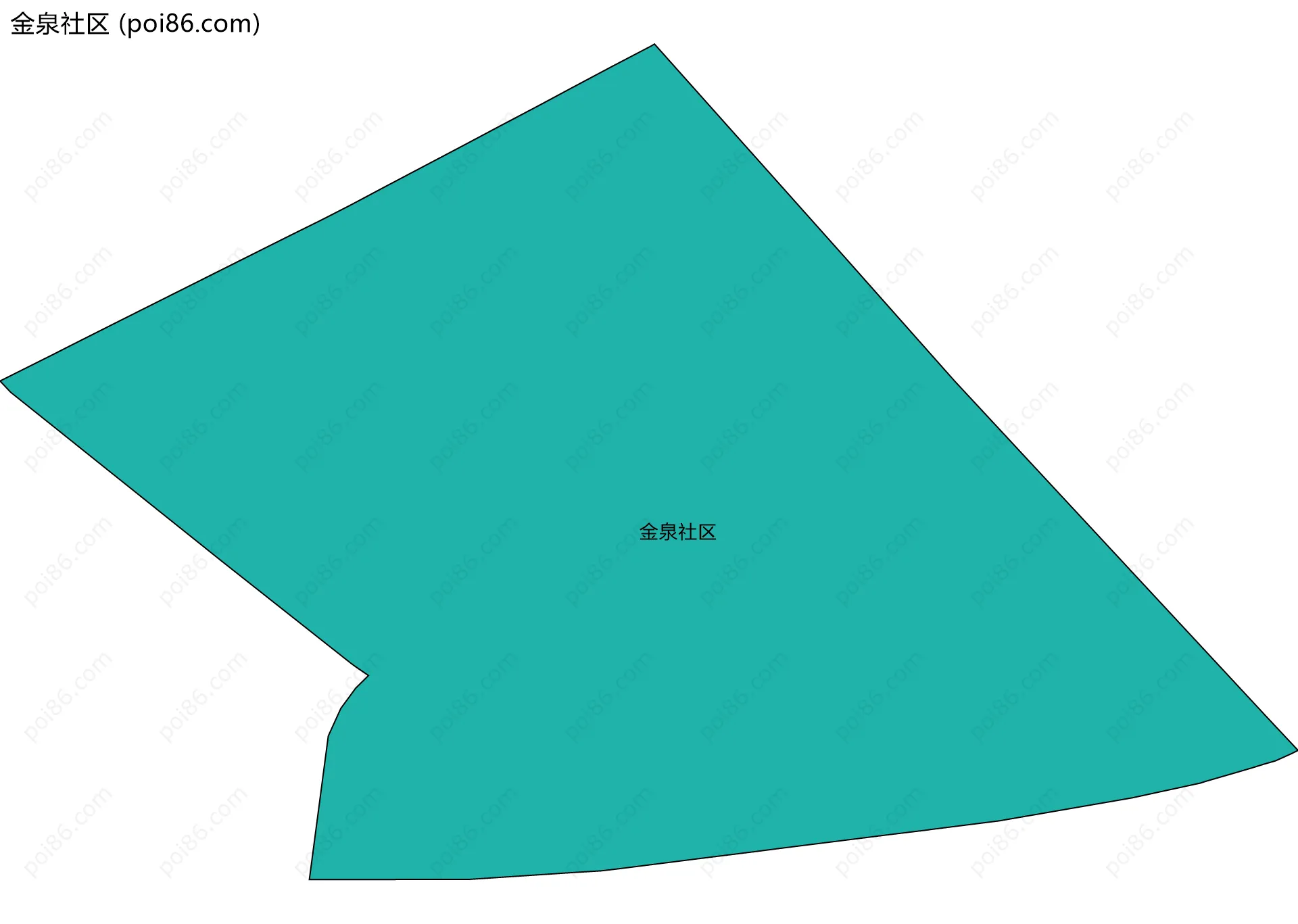 金泉社区边界地图