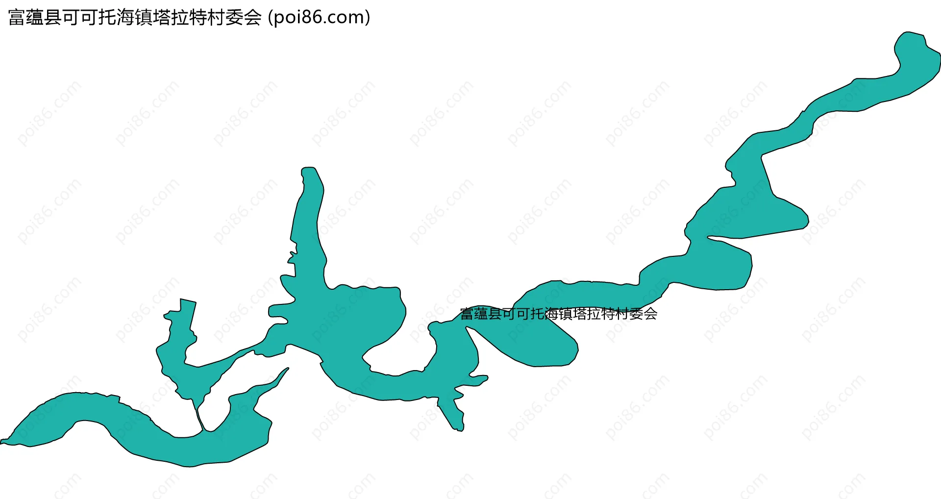 富蕴县可可托海镇塔拉特村委会边界地图