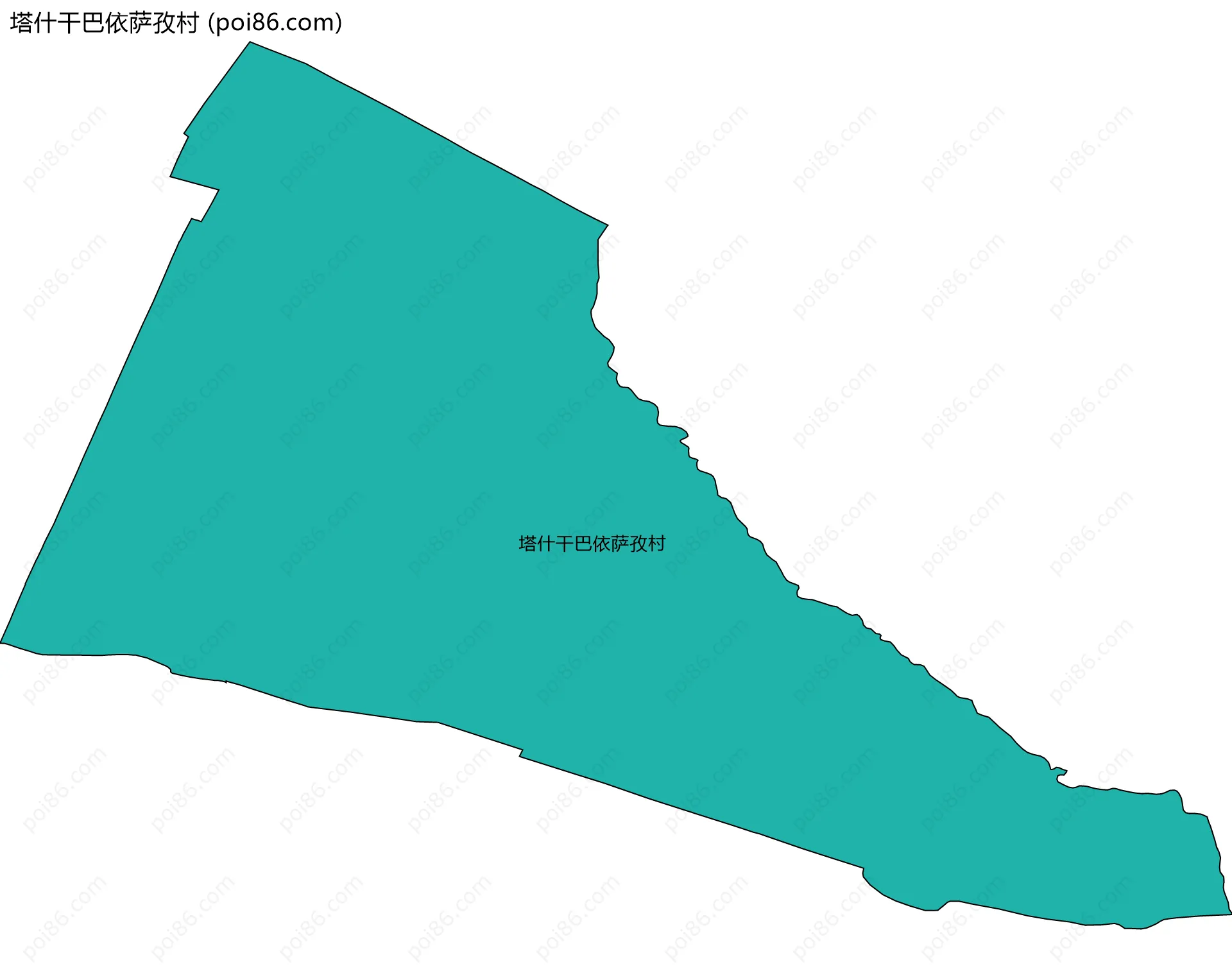 塔什干巴依萨孜村边界地图