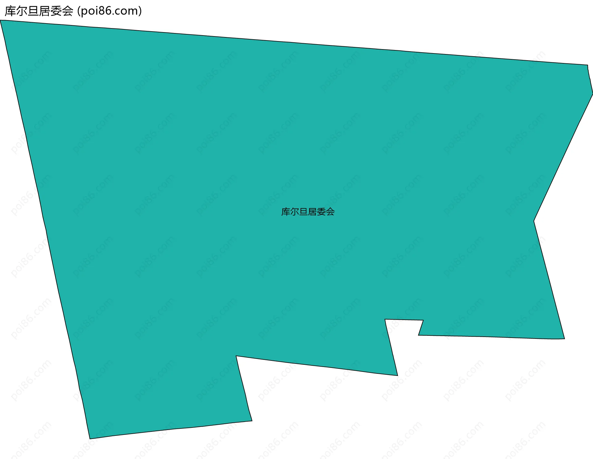 库尔旦居委会边界地图