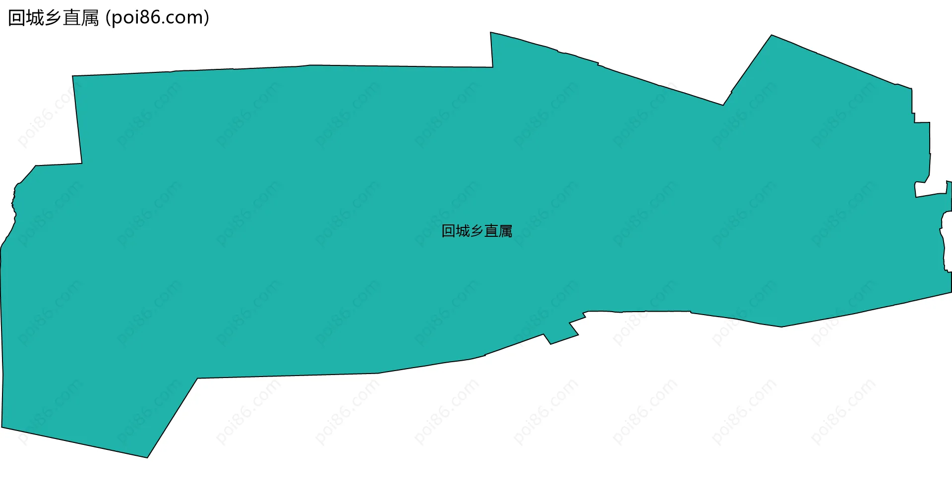 回城乡直属边界地图