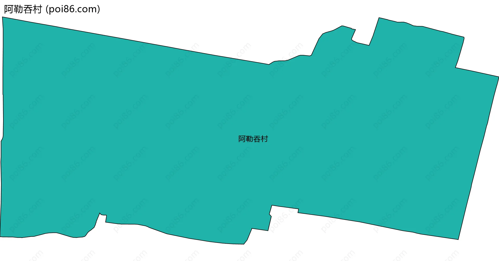 阿勒吞村边界地图