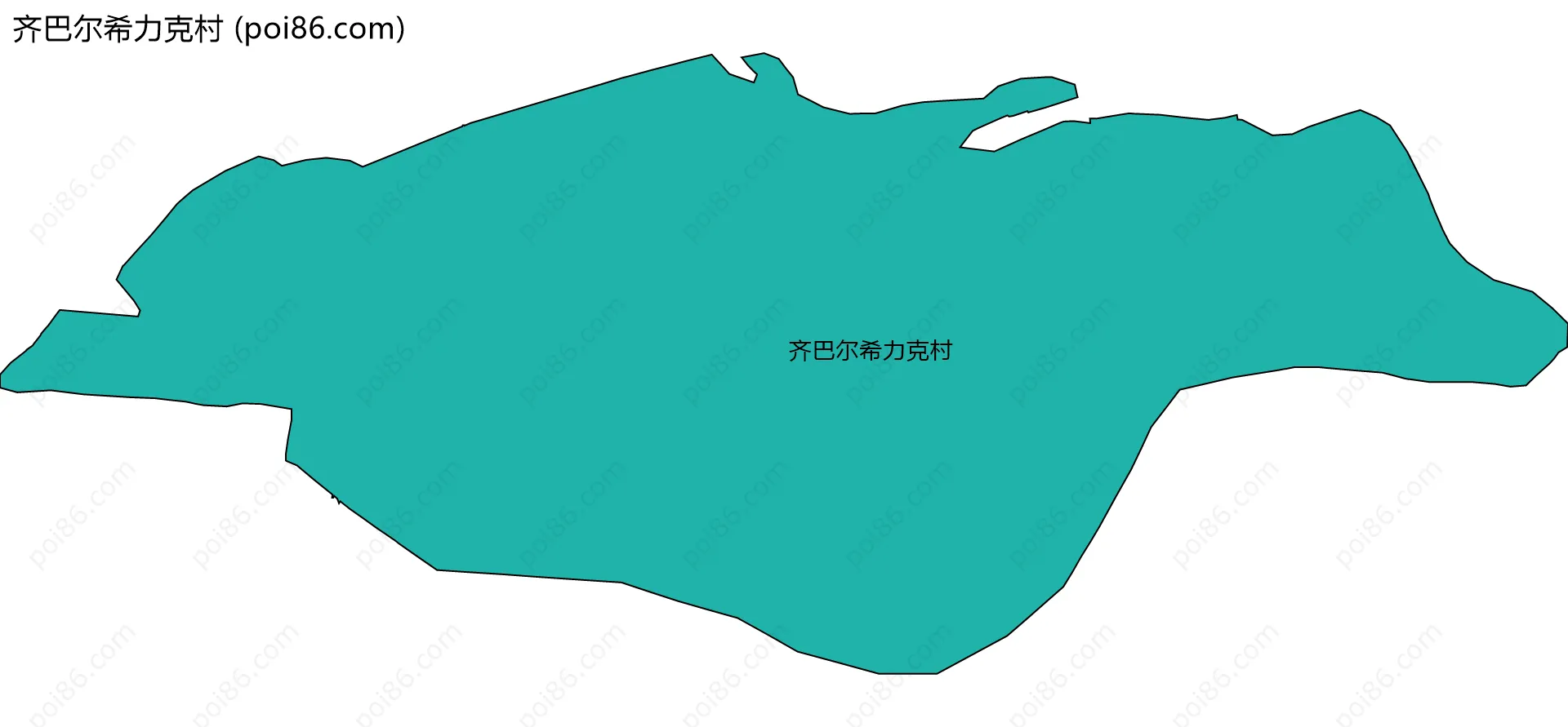 齐巴尔希力克村边界地图