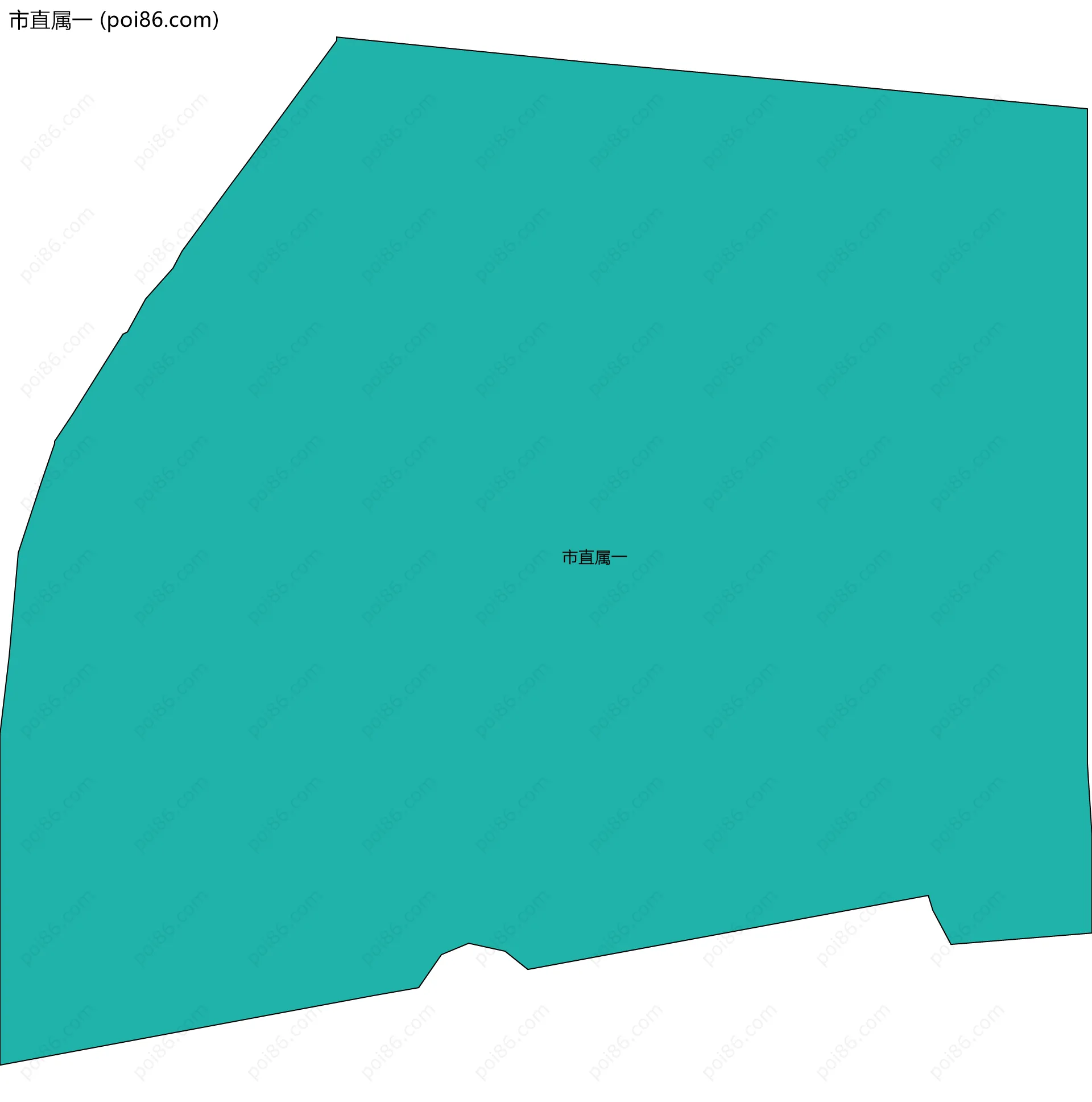 市直属一边界地图
