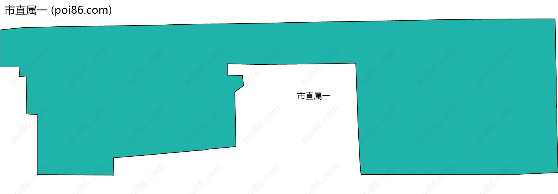 市直属一边界地图
