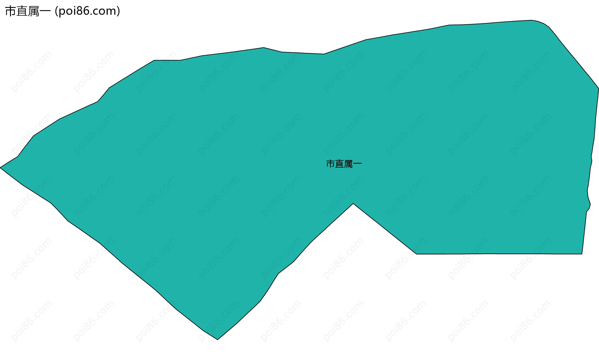 市直属一边界地图