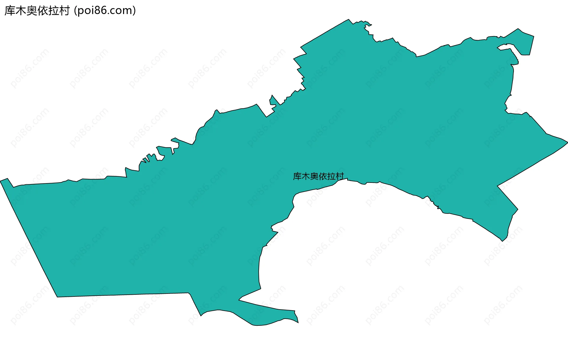 库木奥依拉村边界地图
