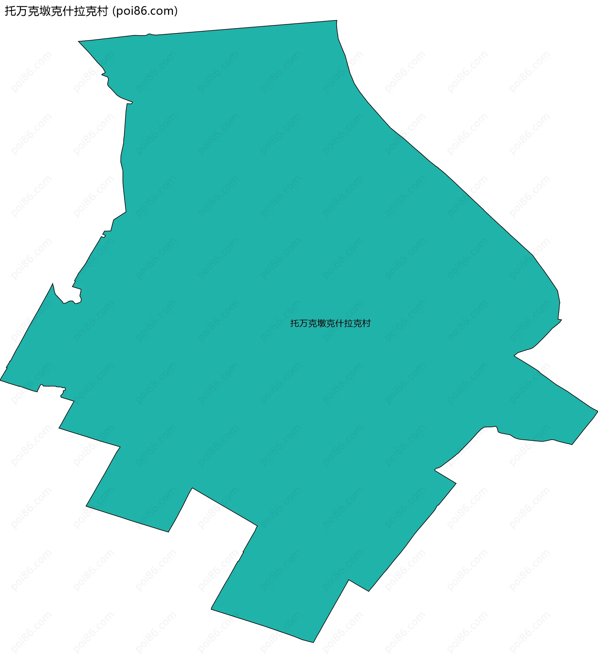 托万克墩克什拉克村边界地图