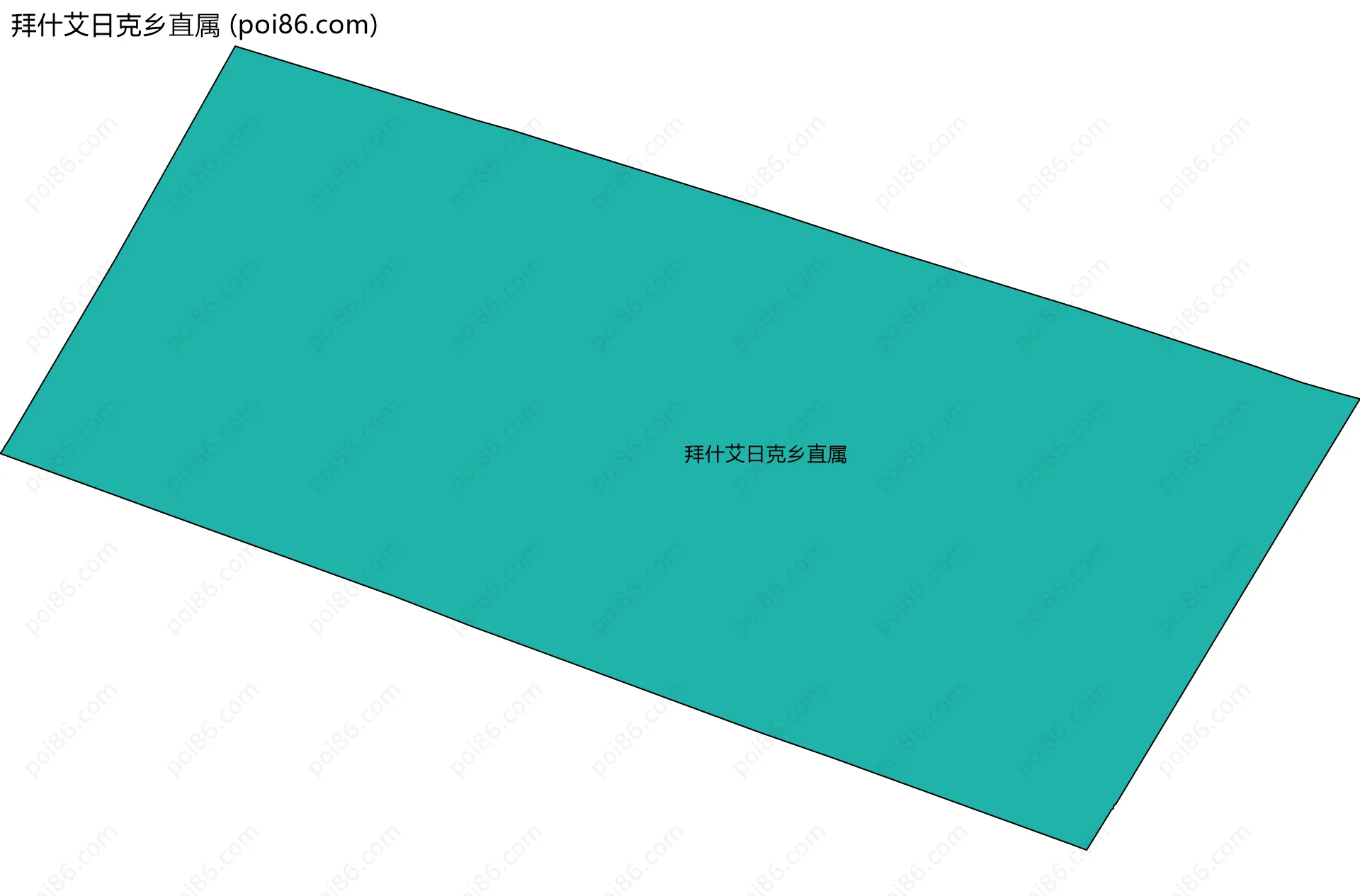 拜什艾日克乡直属边界地图