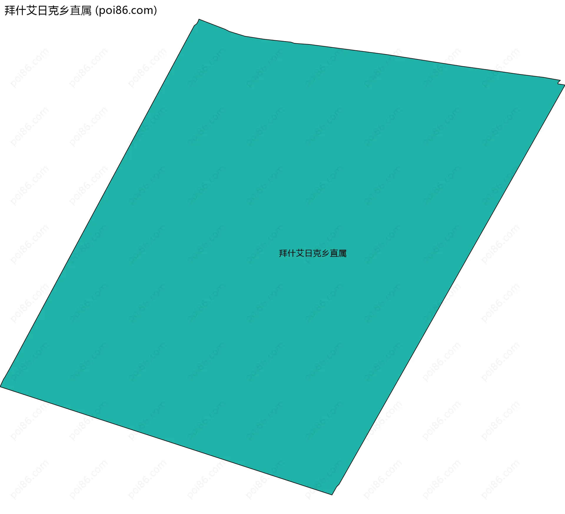 拜什艾日克乡直属边界地图