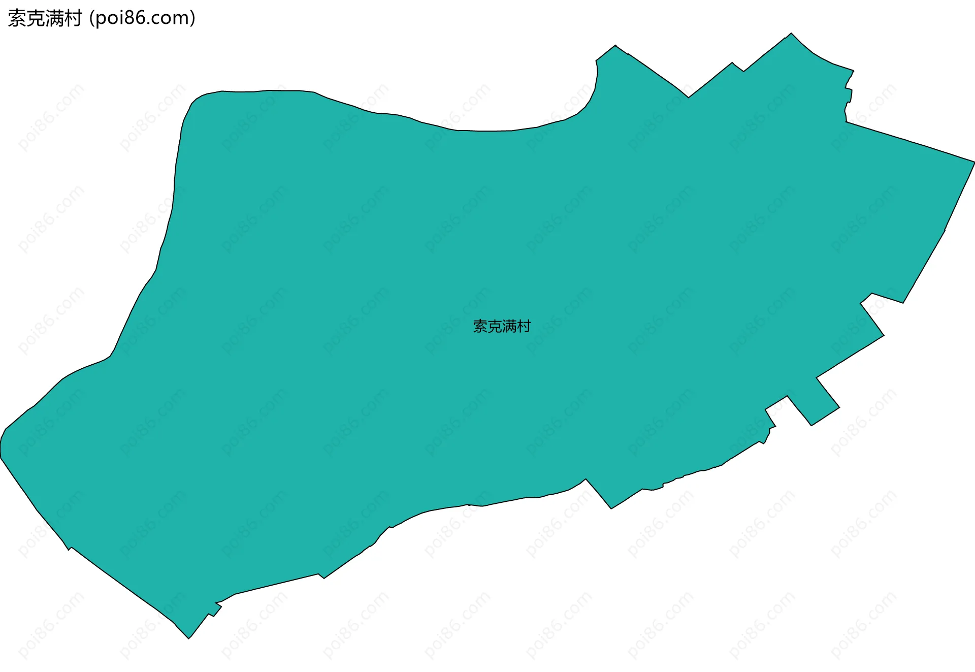 索克满村边界地图
